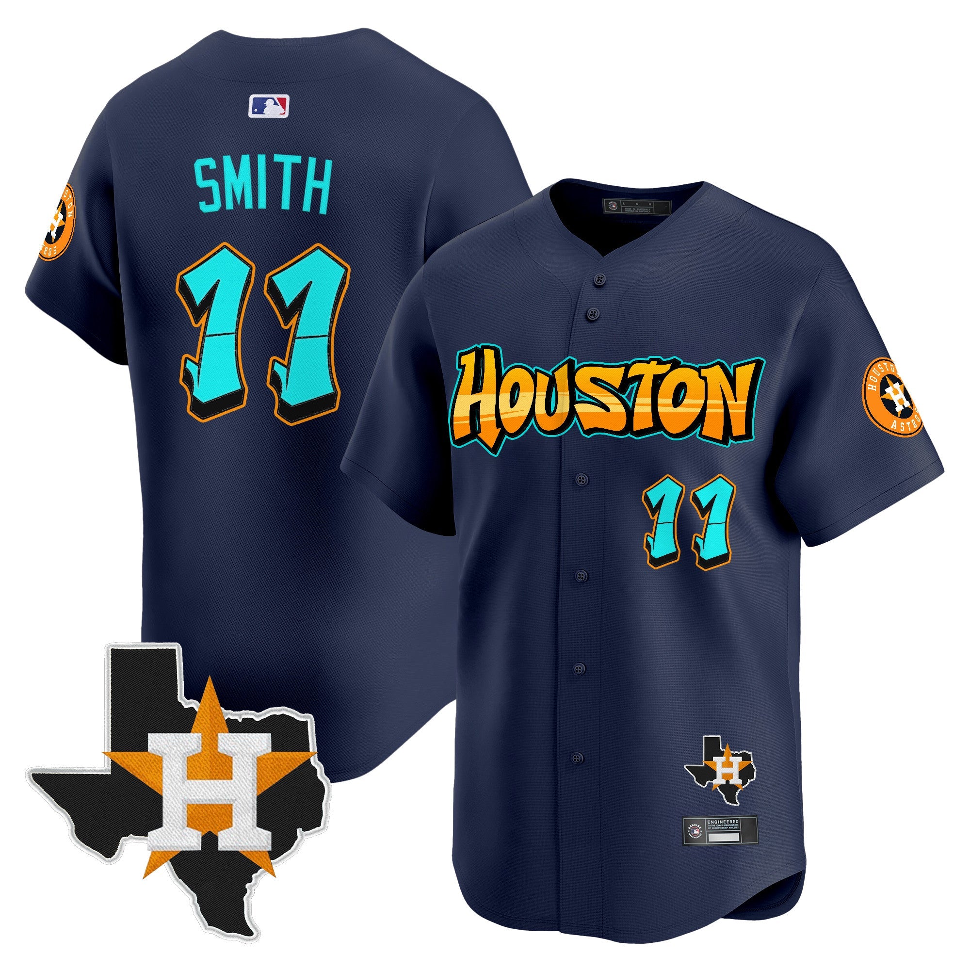 Men’s Houston ‘Graffiti H-Town Edition’ Vapor Premier Limited Jersey