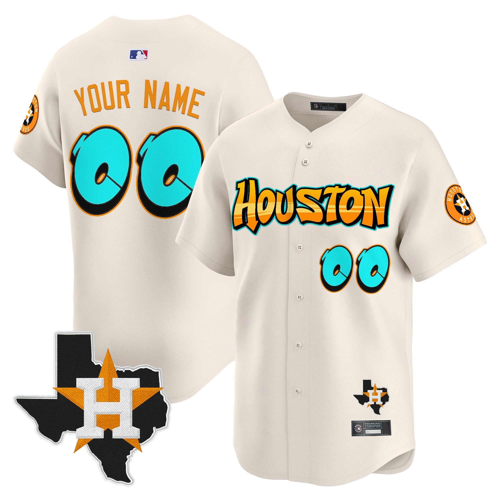 Houston ‘Graffiti H-Town Edition’ Vapor Premier Limited Custom Jersey