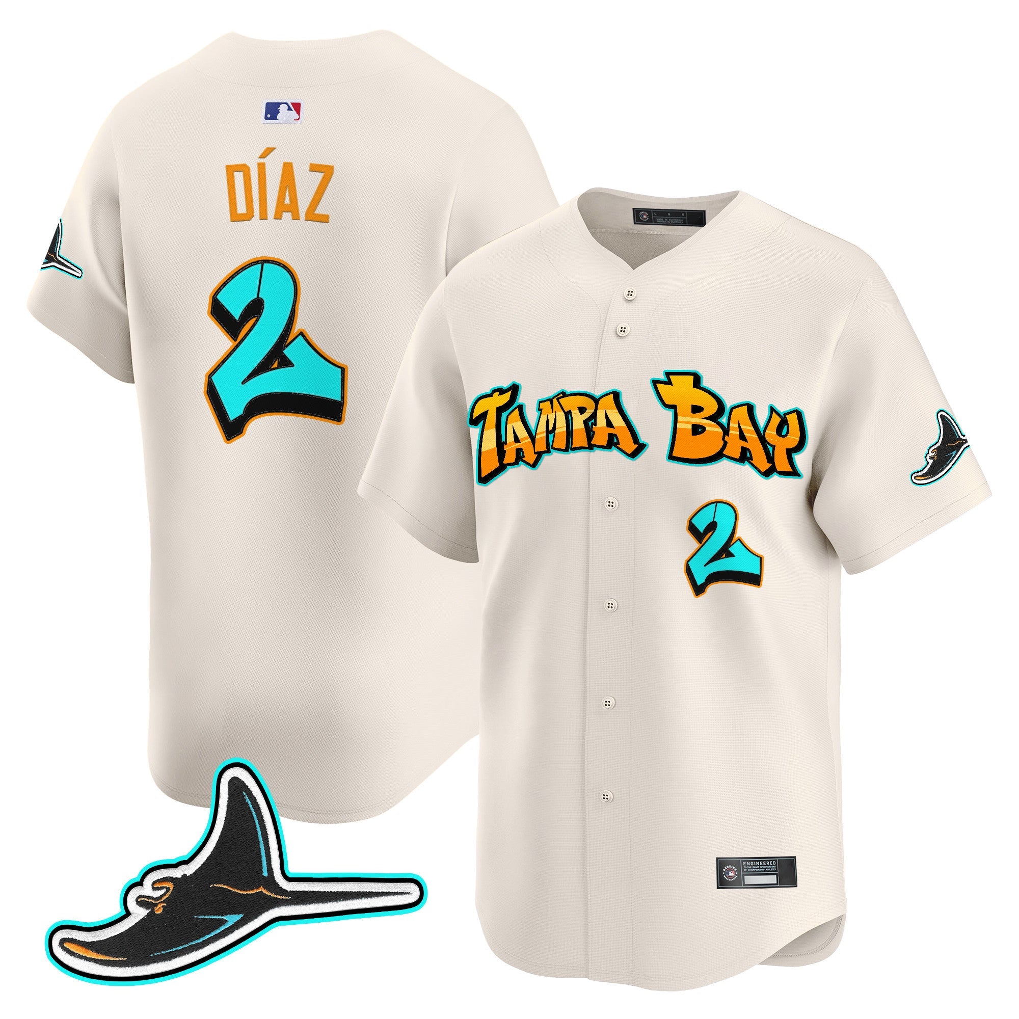 Men’s Tampa Bay ‘Graffiti Gulfside Edition’ Vapor Premier Limited Jersey