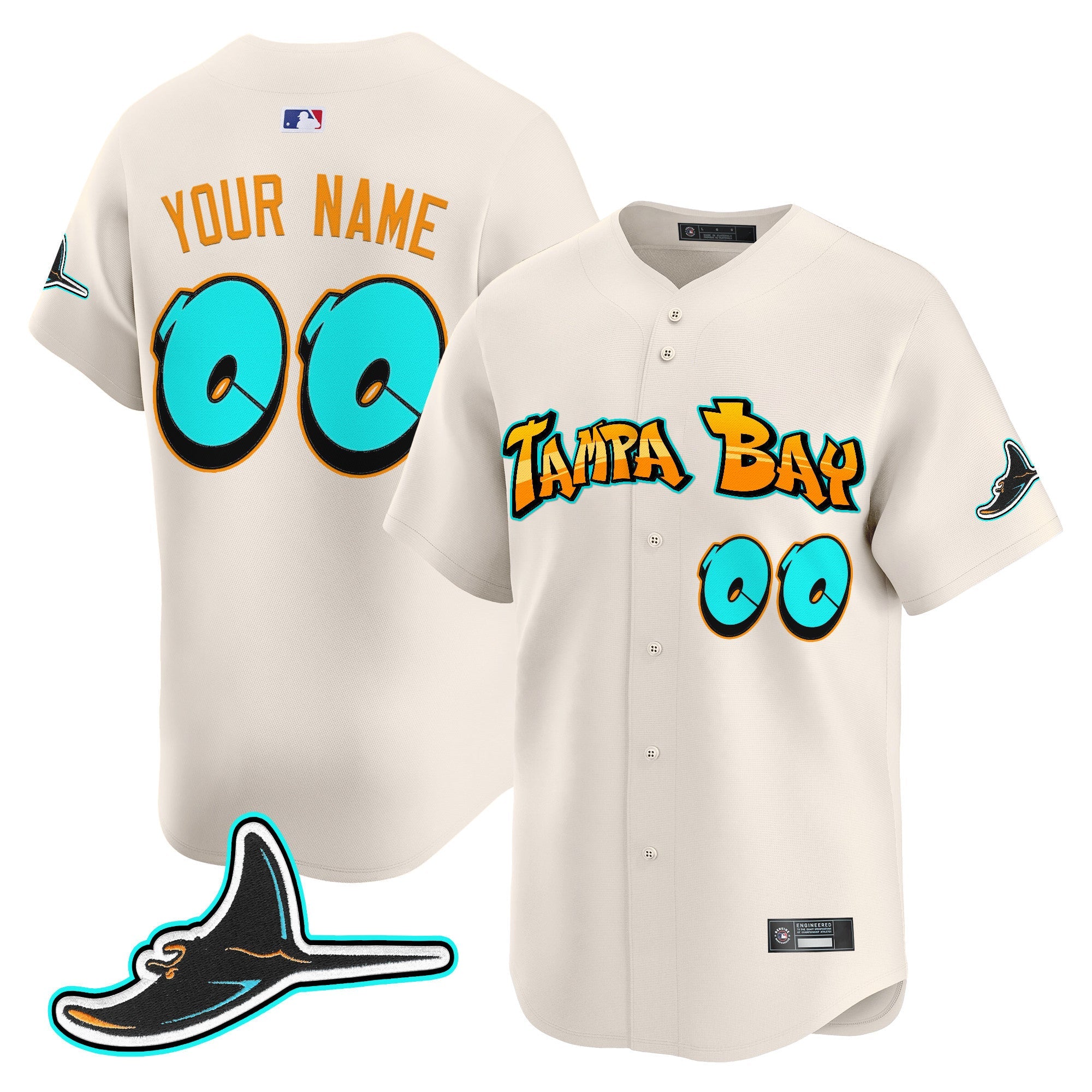 Tampa Bay ‘Graffiti Gulfside Edition’ Vapor Premier Limited Custom Jersey