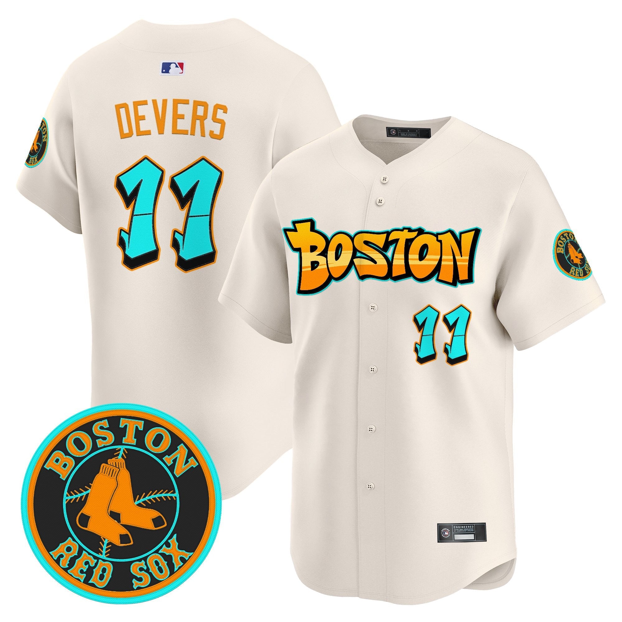 Men’s Boston ‘Graffiti Streetstyle Edition’ Vapor Premier Limited Jersey