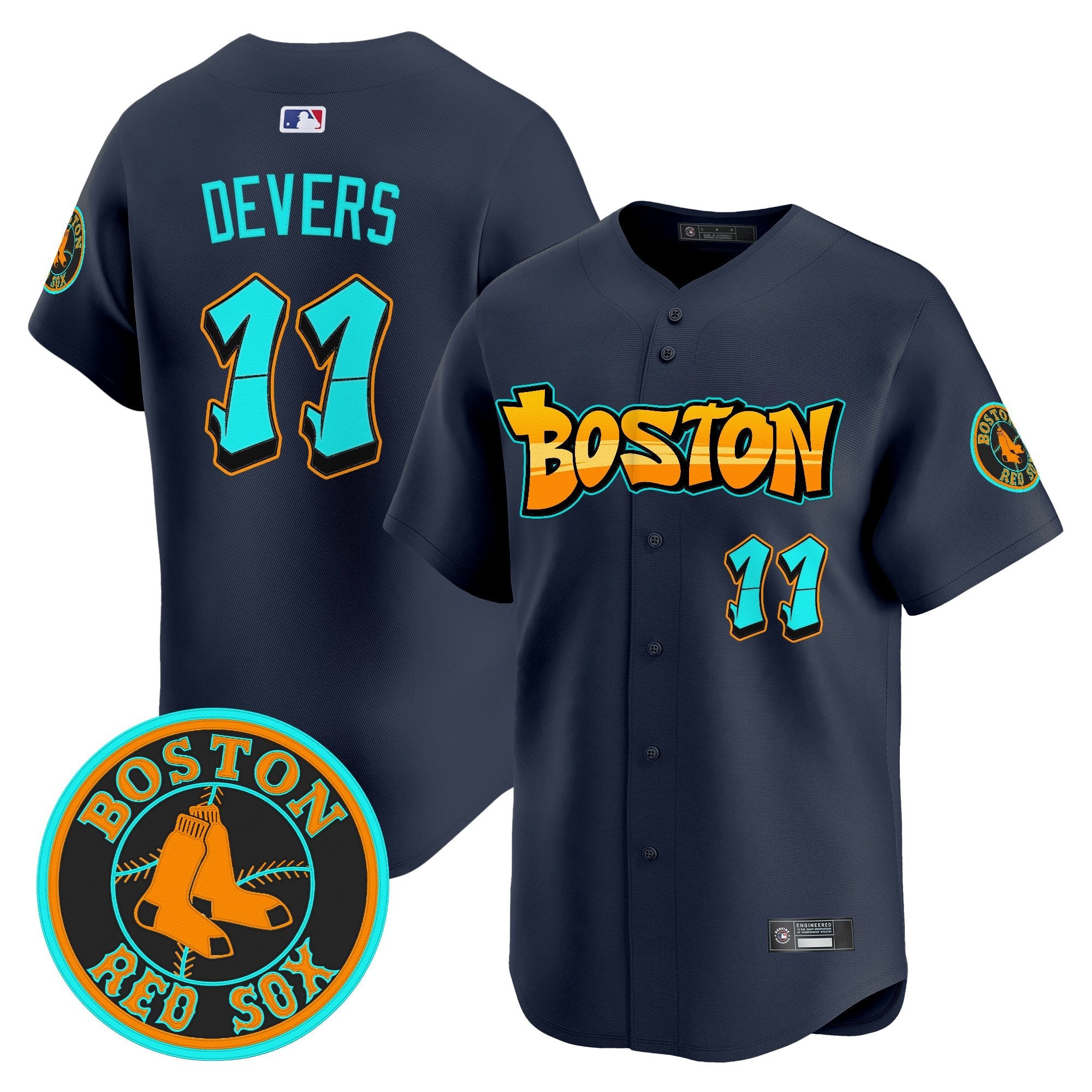 Men’s Boston ‘Graffiti Streetstyle Edition’ Vapor Premier Limited Jersey