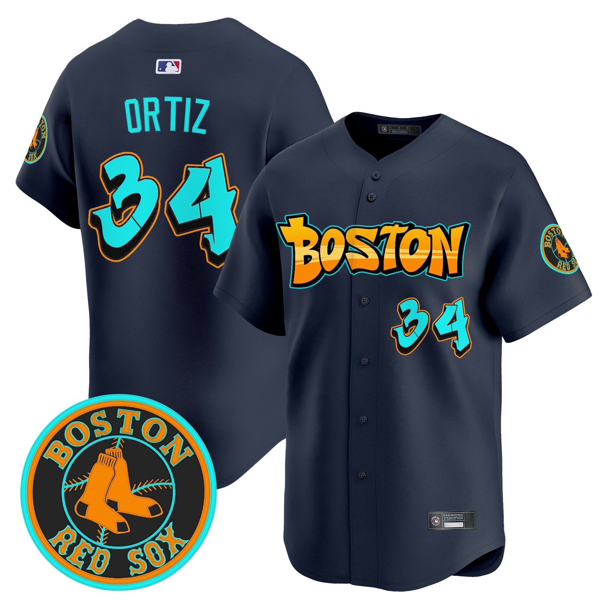 Men’s Boston ‘Graffiti Streetstyle Edition’ Vapor Premier Limited Jersey
