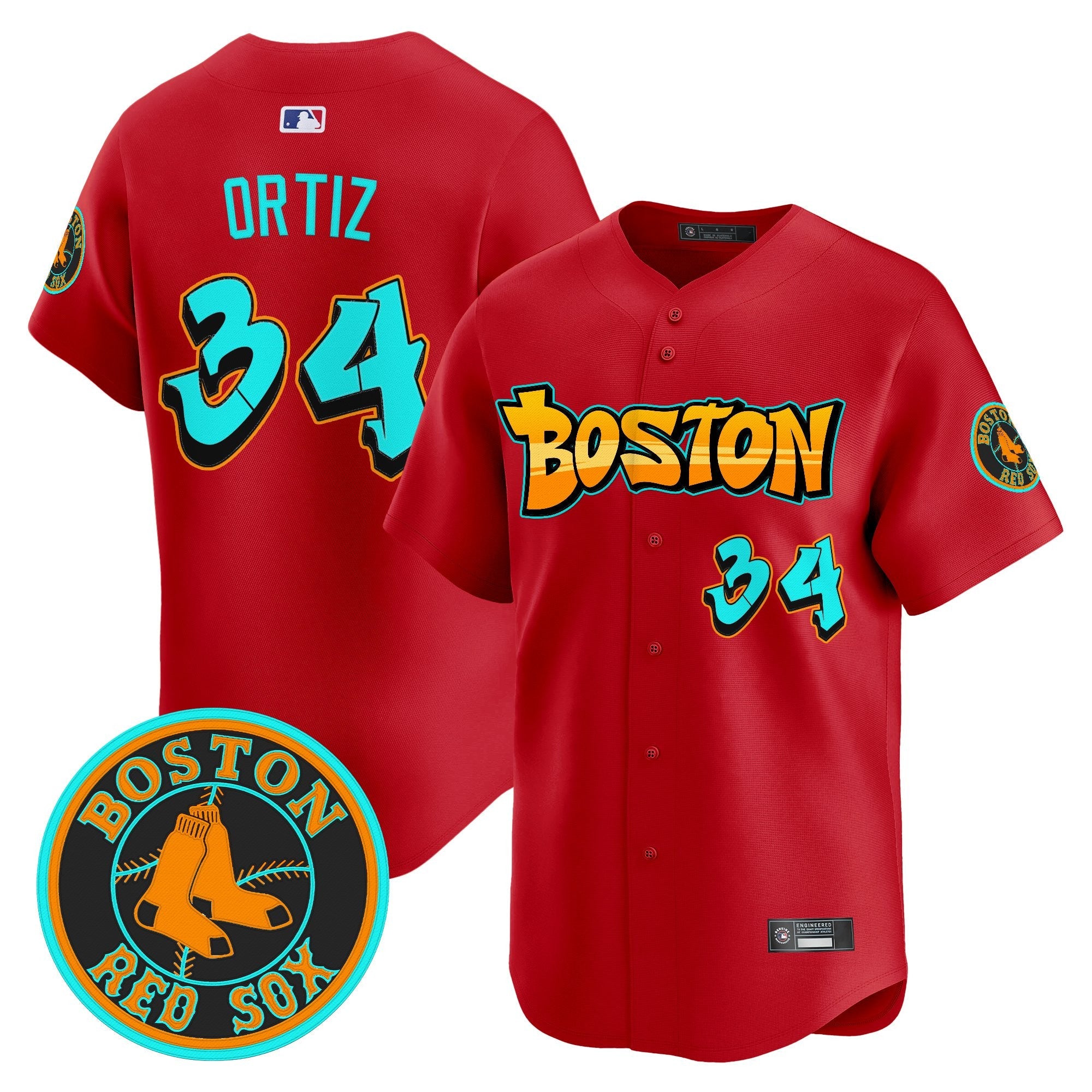 Men’s Boston ‘Graffiti Streetstyle Edition’ Vapor Premier Limited Jersey