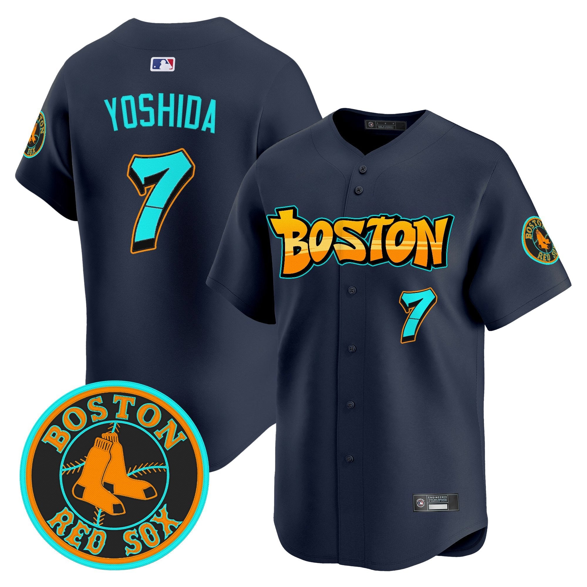 Men’s Boston ‘Graffiti Streetstyle Edition’ Vapor Premier Limited Jersey