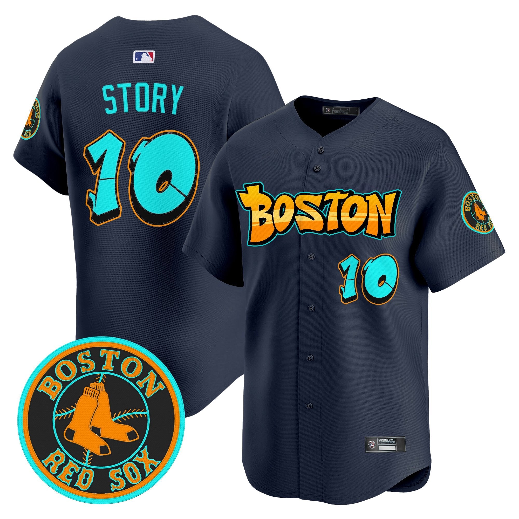 Men’s Boston ‘Graffiti Streetstyle Edition’ Vapor Premier Limited Jersey
