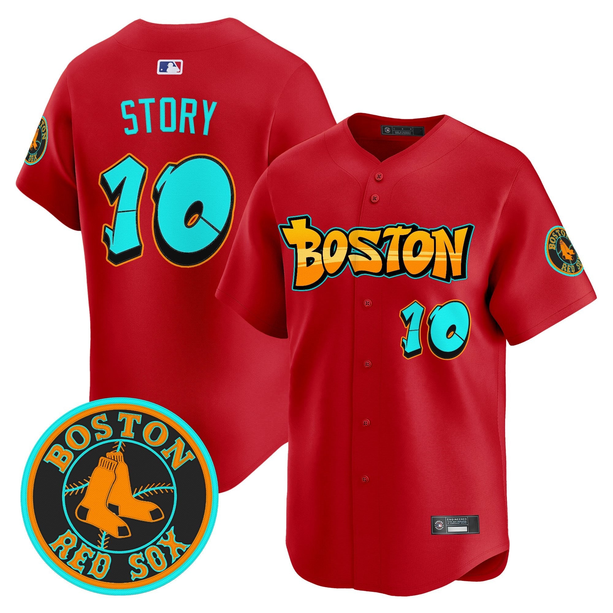 Men’s Boston ‘Graffiti Streetstyle Edition’ Vapor Premier Limited Jersey