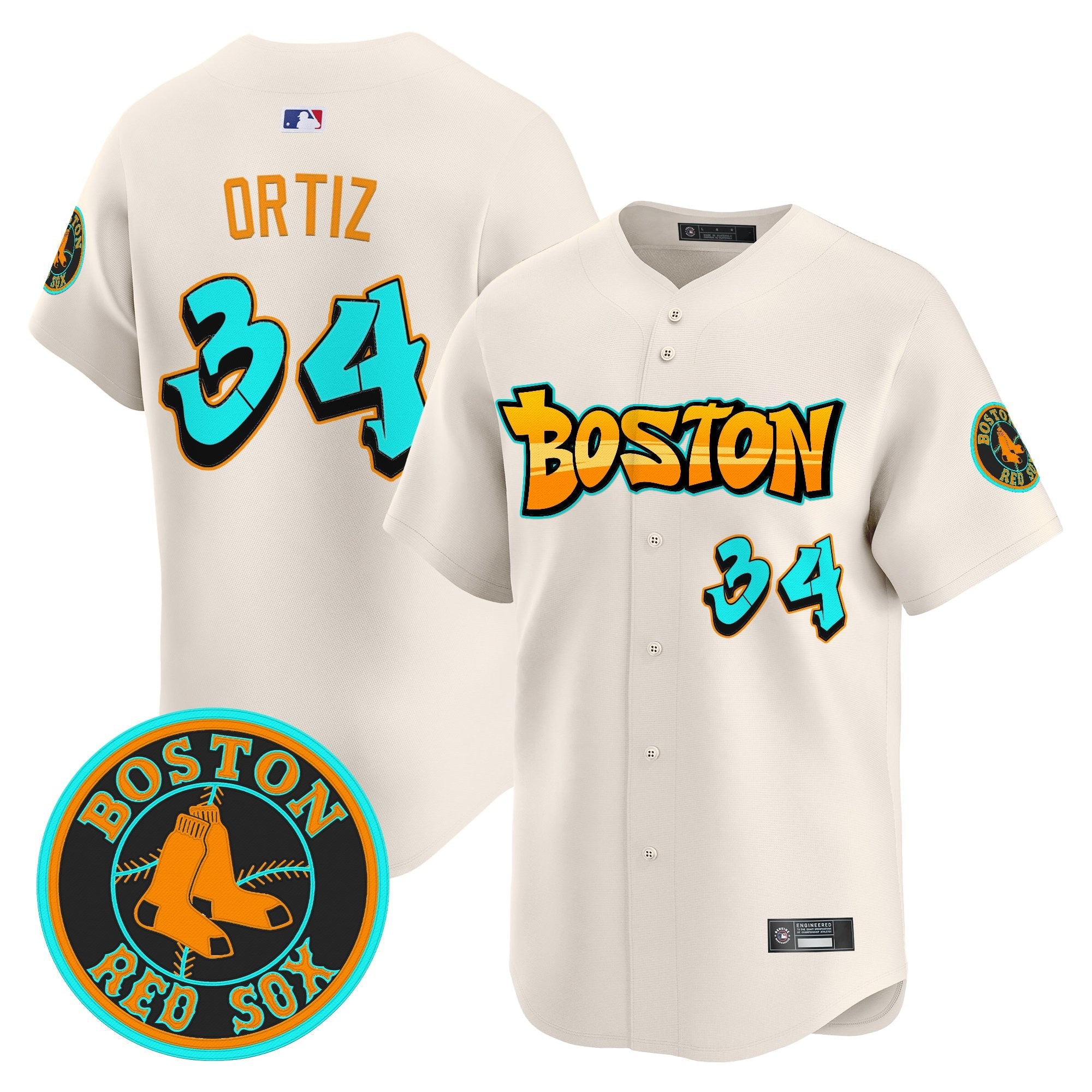 Men’s Boston ‘Graffiti Streetstyle Edition’ Vapor Premier Limited Jersey