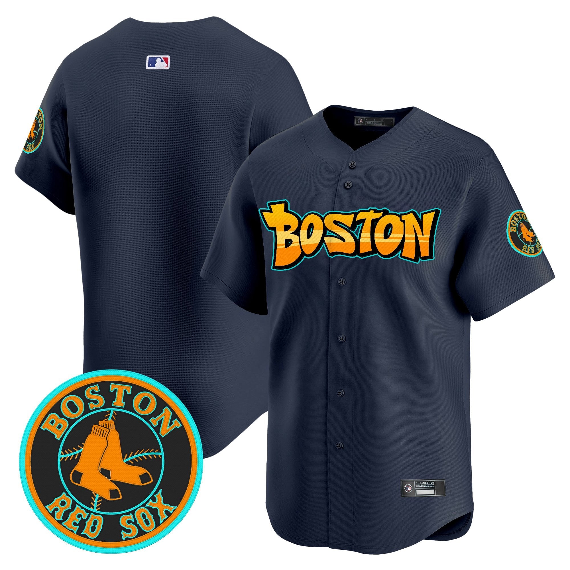 Men’s Boston ‘Graffiti Streetstyle Edition’ Vapor Premier Limited Jersey