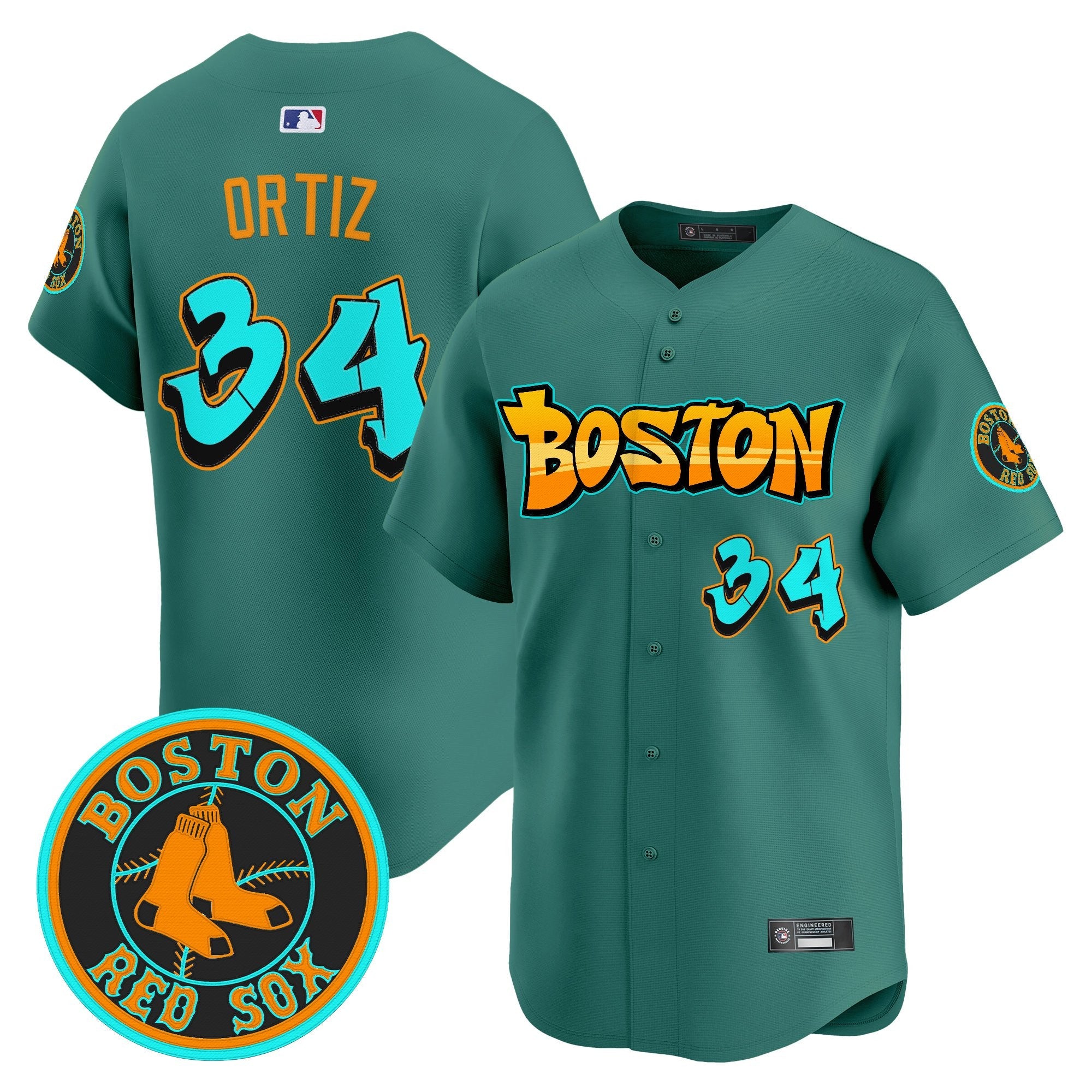 Men’s Boston ‘Graffiti Streetstyle Edition’ Vapor Premier Limited Jersey