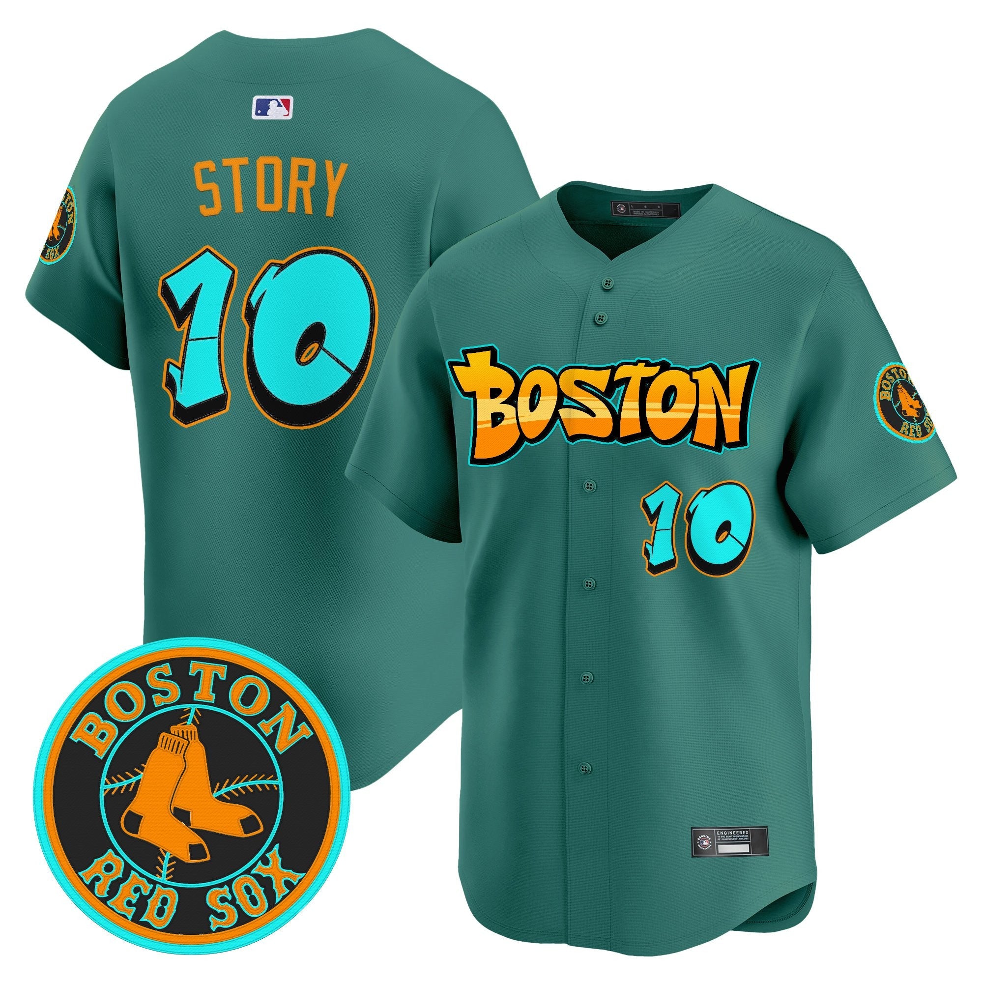 Men’s Boston ‘Graffiti Streetstyle Edition’ Vapor Premier Limited Jersey