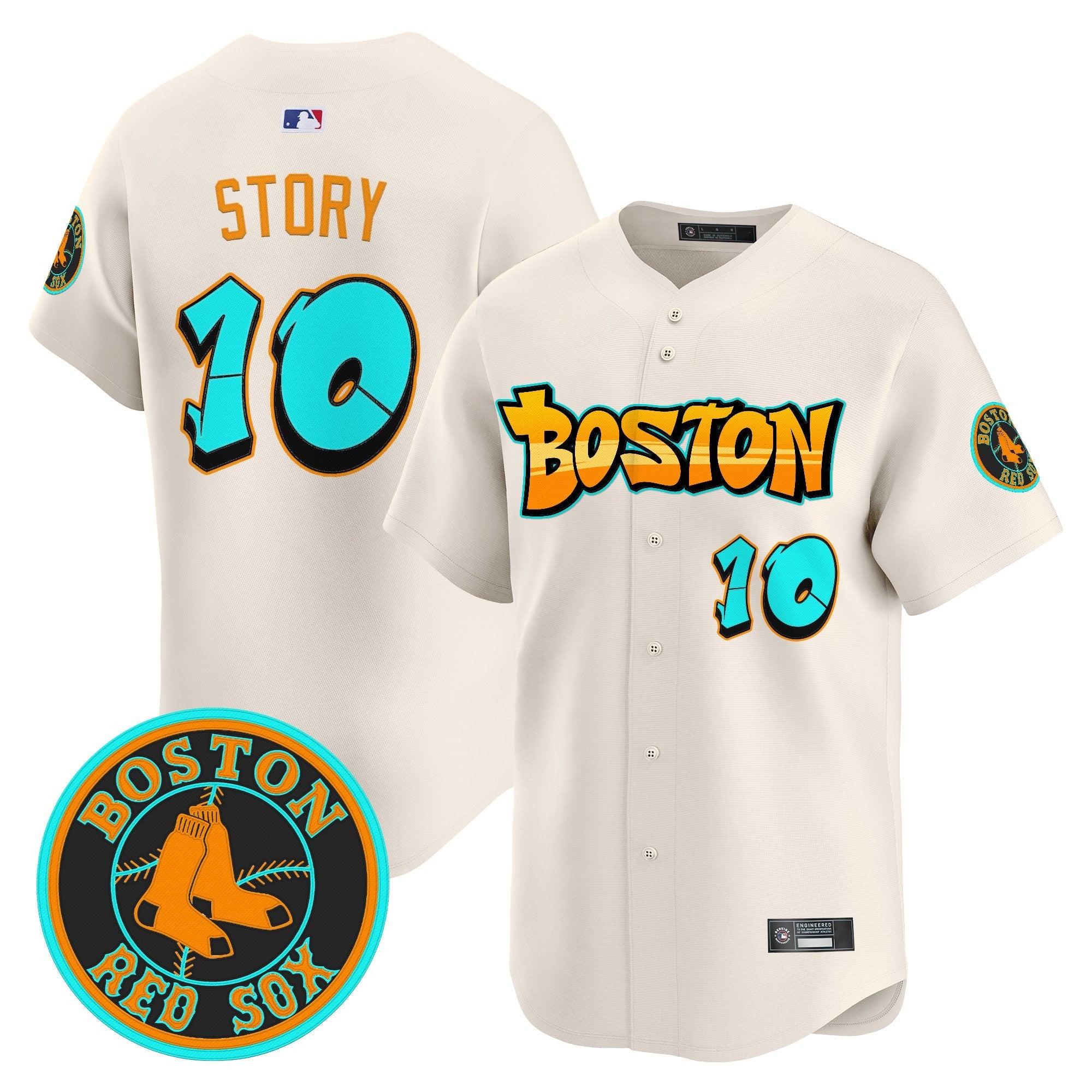 Men’s Boston ‘Graffiti Streetstyle Edition’ Vapor Premier Limited Jersey