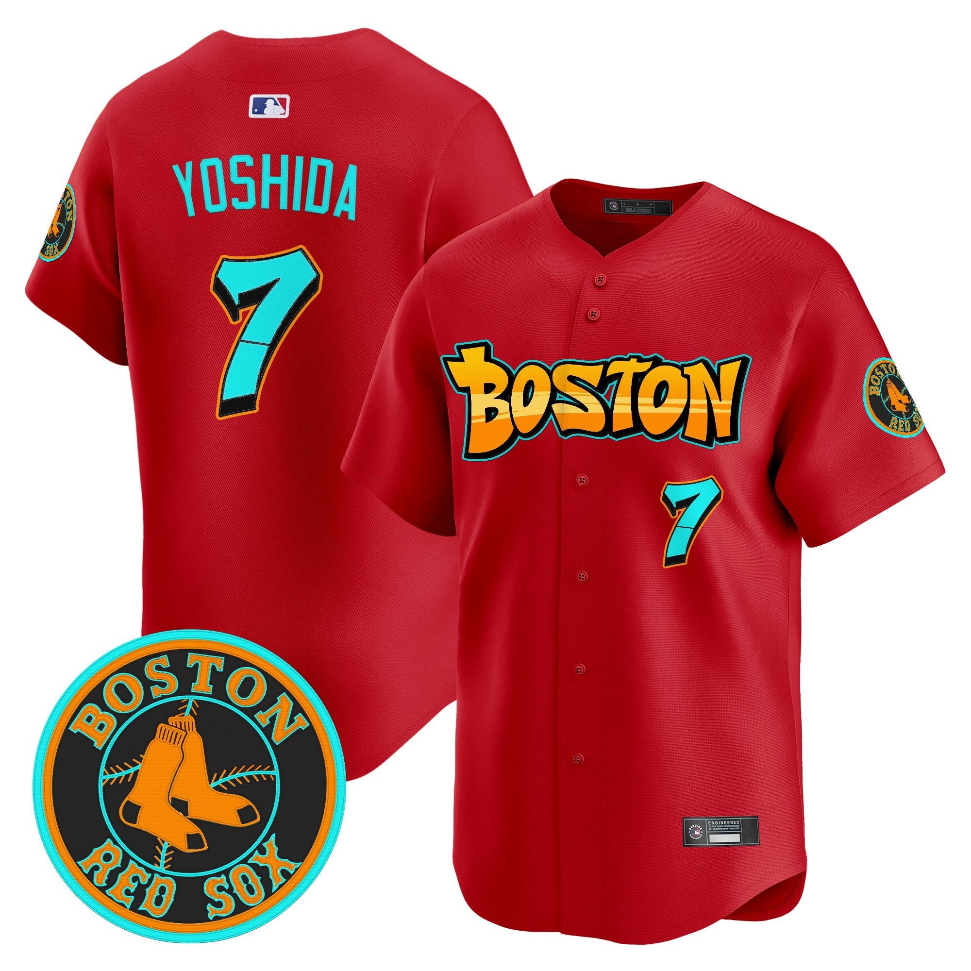 Men’s Boston ‘Graffiti Streetstyle Edition’ Vapor Premier Limited Jersey
