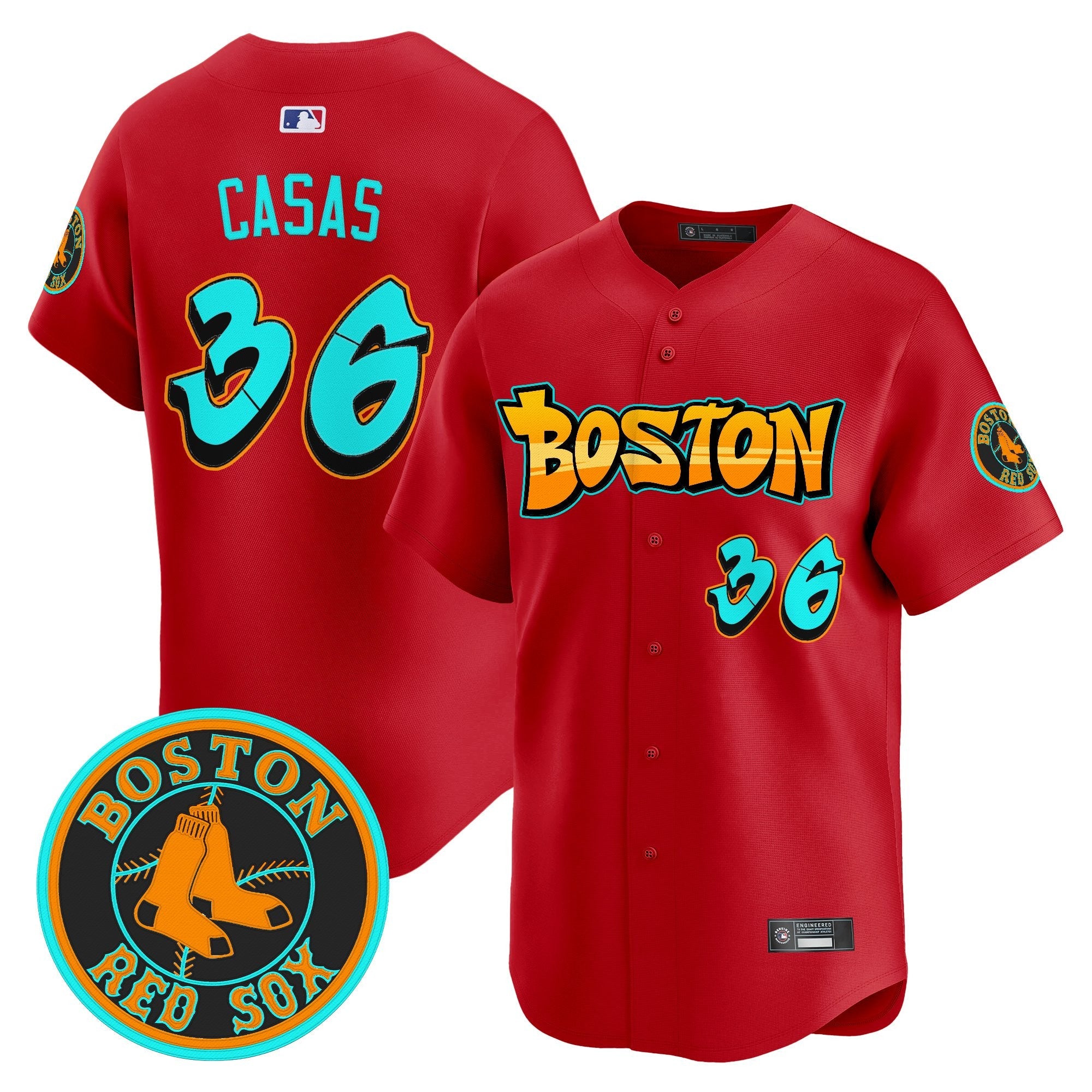 Men’s Boston ‘Graffiti Streetstyle Edition’ Vapor Premier Limited Jersey