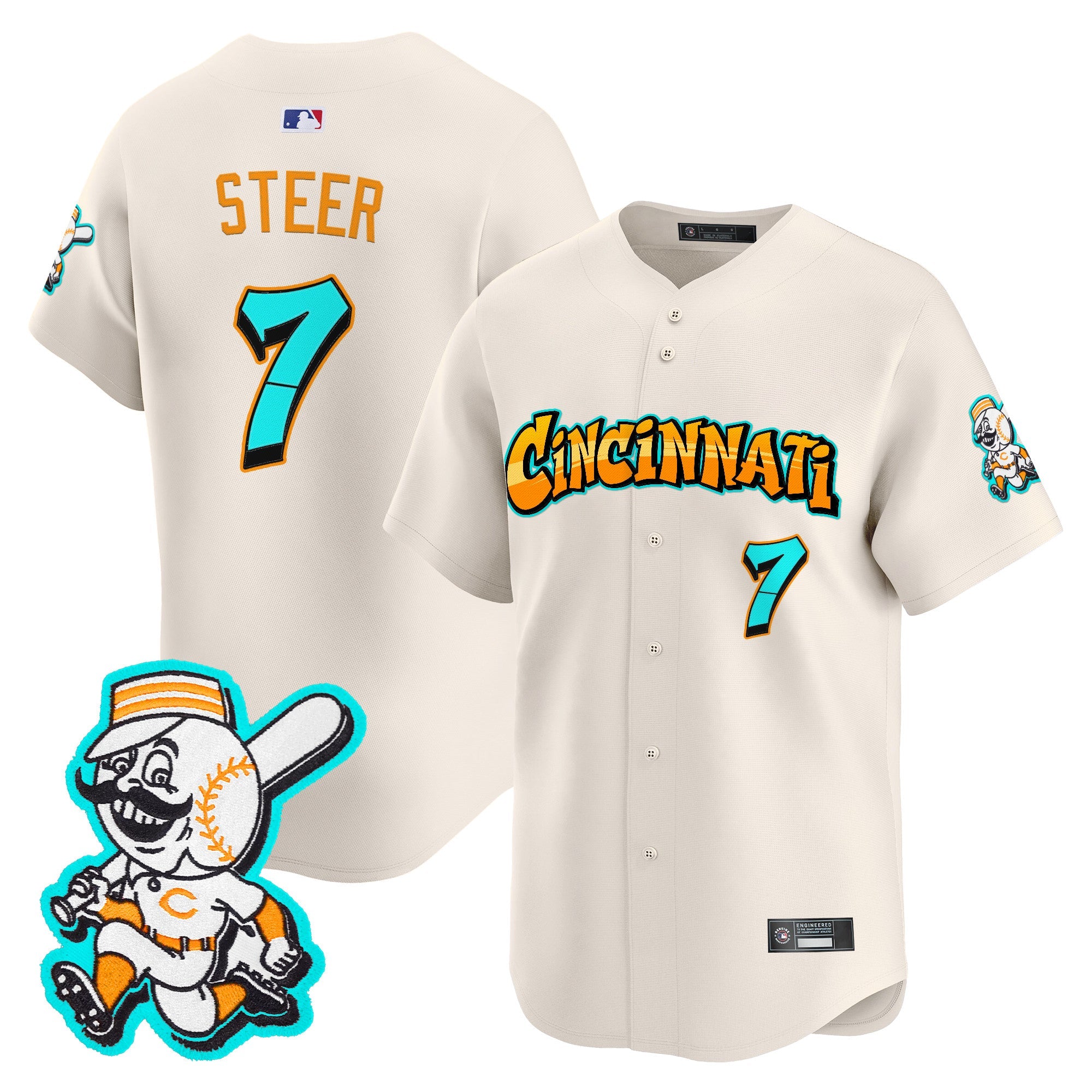 Men’s Cincinnati ‘Graffiti Queen City Edition’ Vapor Premier Limited Jersey