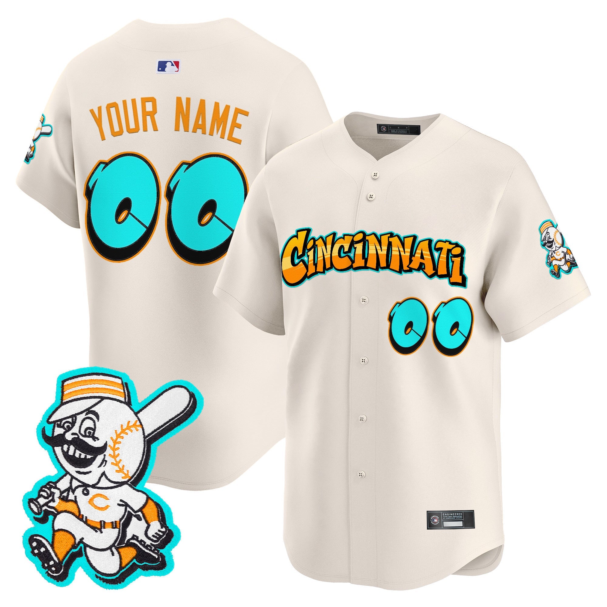 Cincinnati ‘Graffiti Queen City Edition’ Vapor Premier Limited Custom Jersey