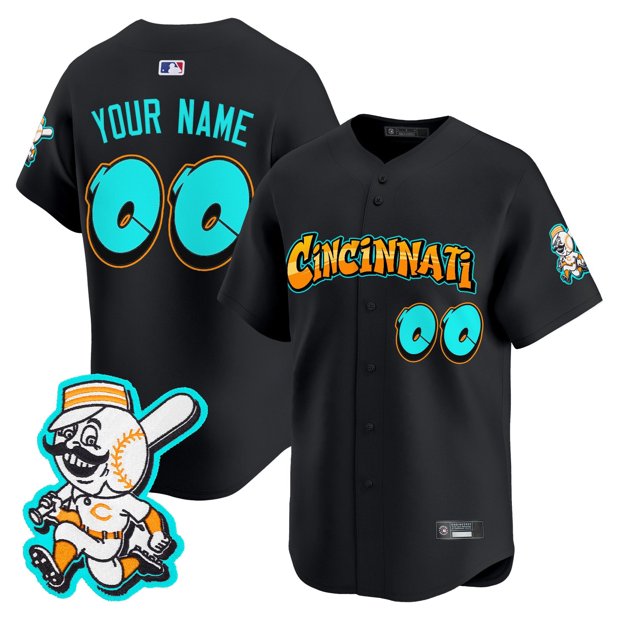 Cincinnati ‘Graffiti Queen City Edition’ Vapor Premier Limited Custom Jersey