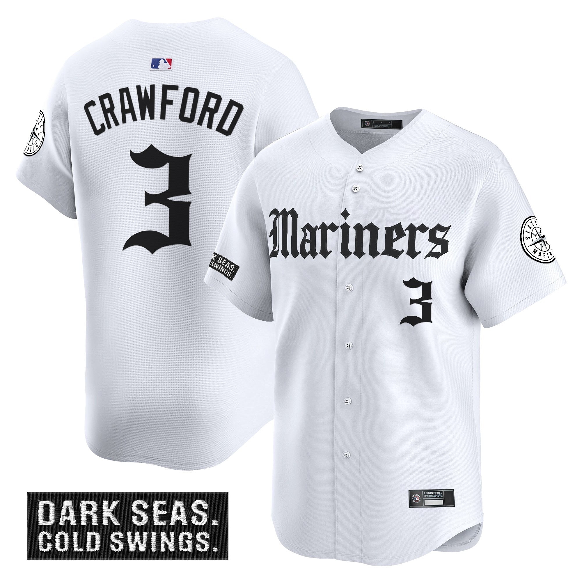 Men’s Seattle ‘Deep Sea Gothic Edition’ Vapor Premier Limited Jersey V2
