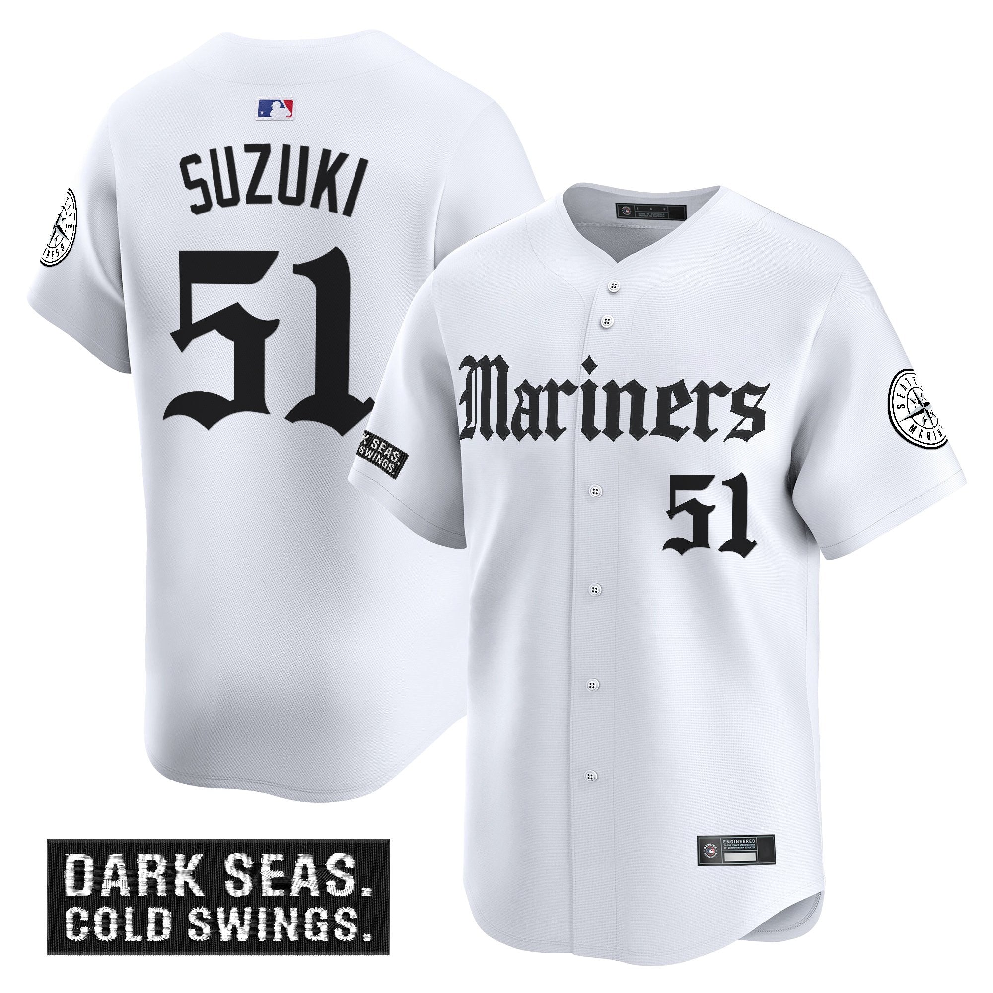 Men’s Seattle ‘Deep Sea Gothic Edition’ Vapor Premier Limited Jersey V2
