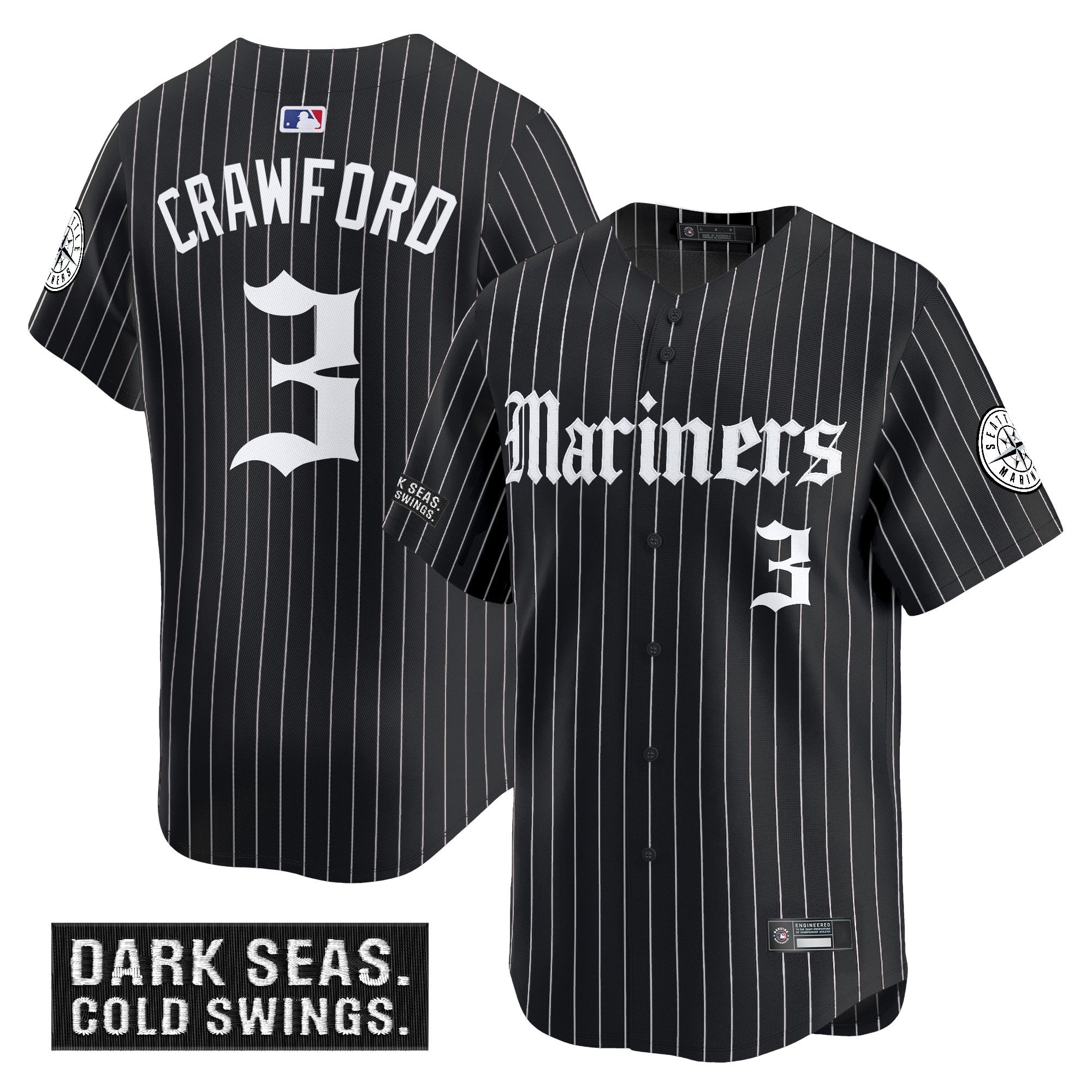 Men’s Seattle ‘Deep Sea Gothic Edition’ Vapor Premier Limited Jersey V2