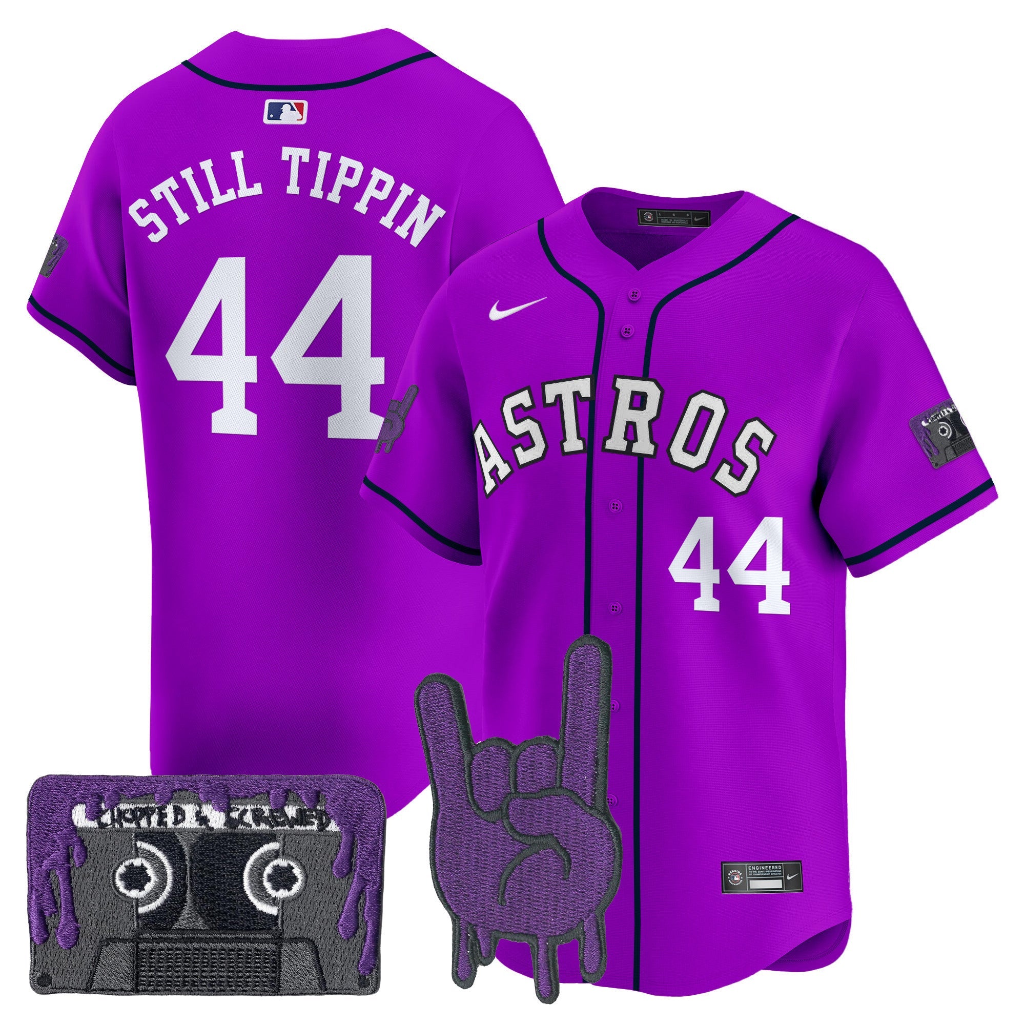 Men’s Houston DJ Screw Patch Vapor Premier Limited Jersey