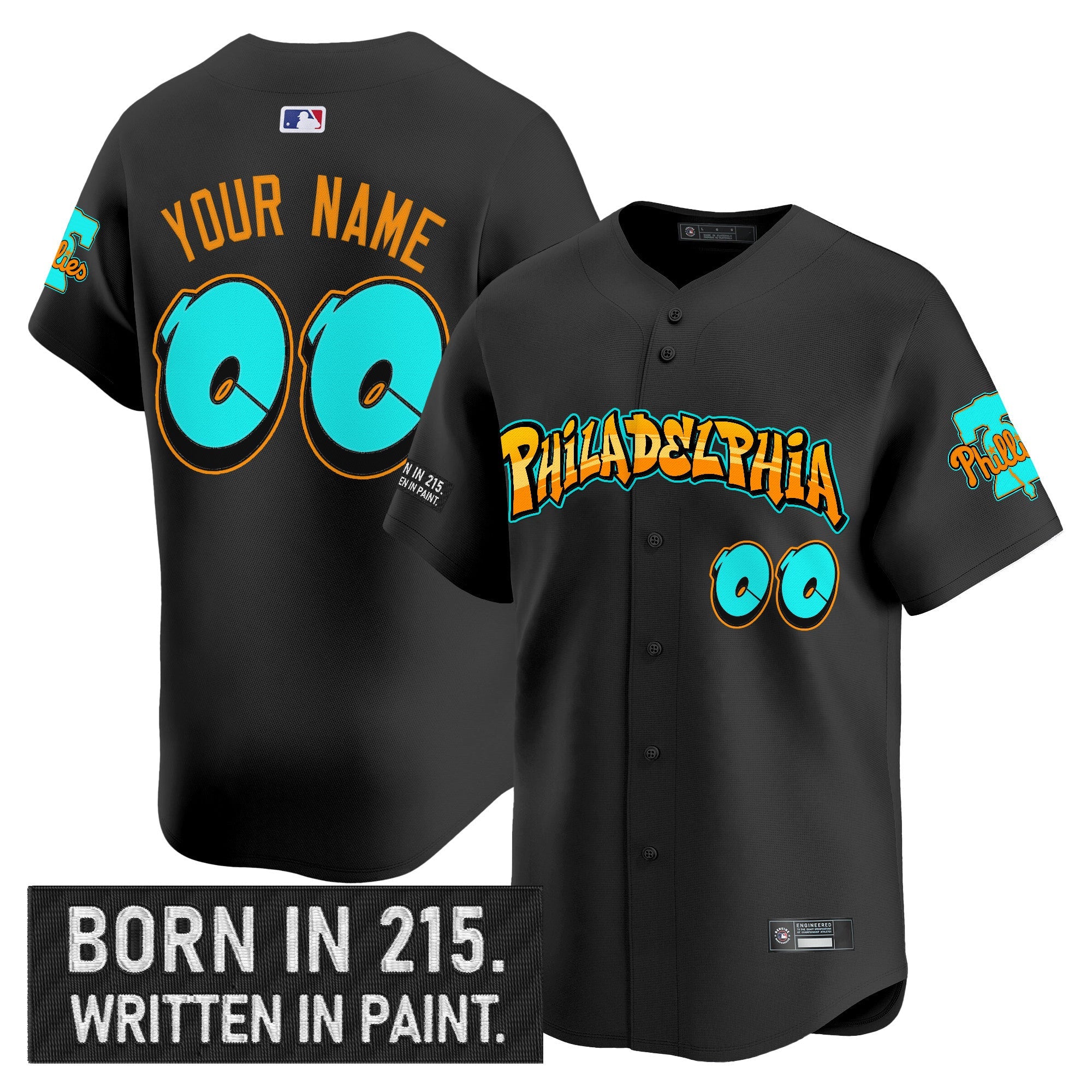Philadelphia ‘Graffiti Broad Street Edition ‘Vapor Premier Limited Custom Jersey V2