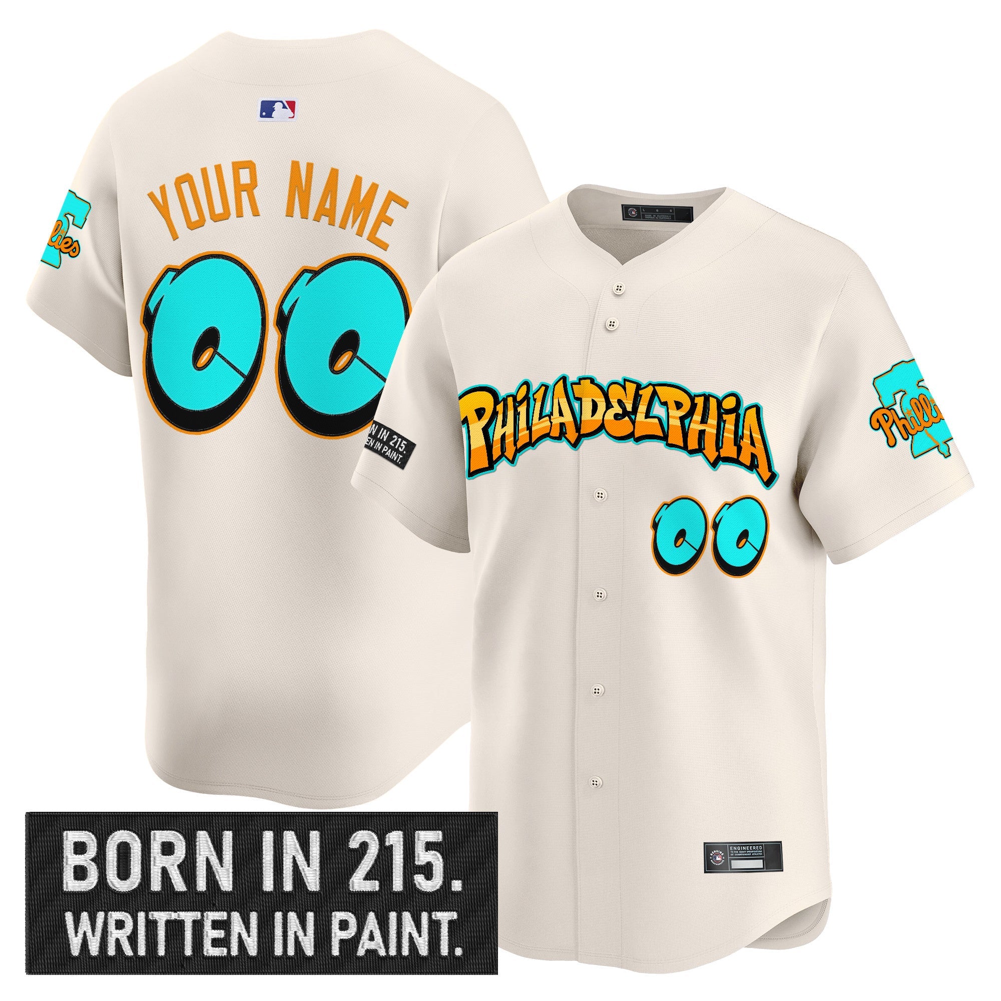 Philadelphia ‘Graffiti Broad Street Edition ‘Vapor Premier Limited Custom Jersey V2