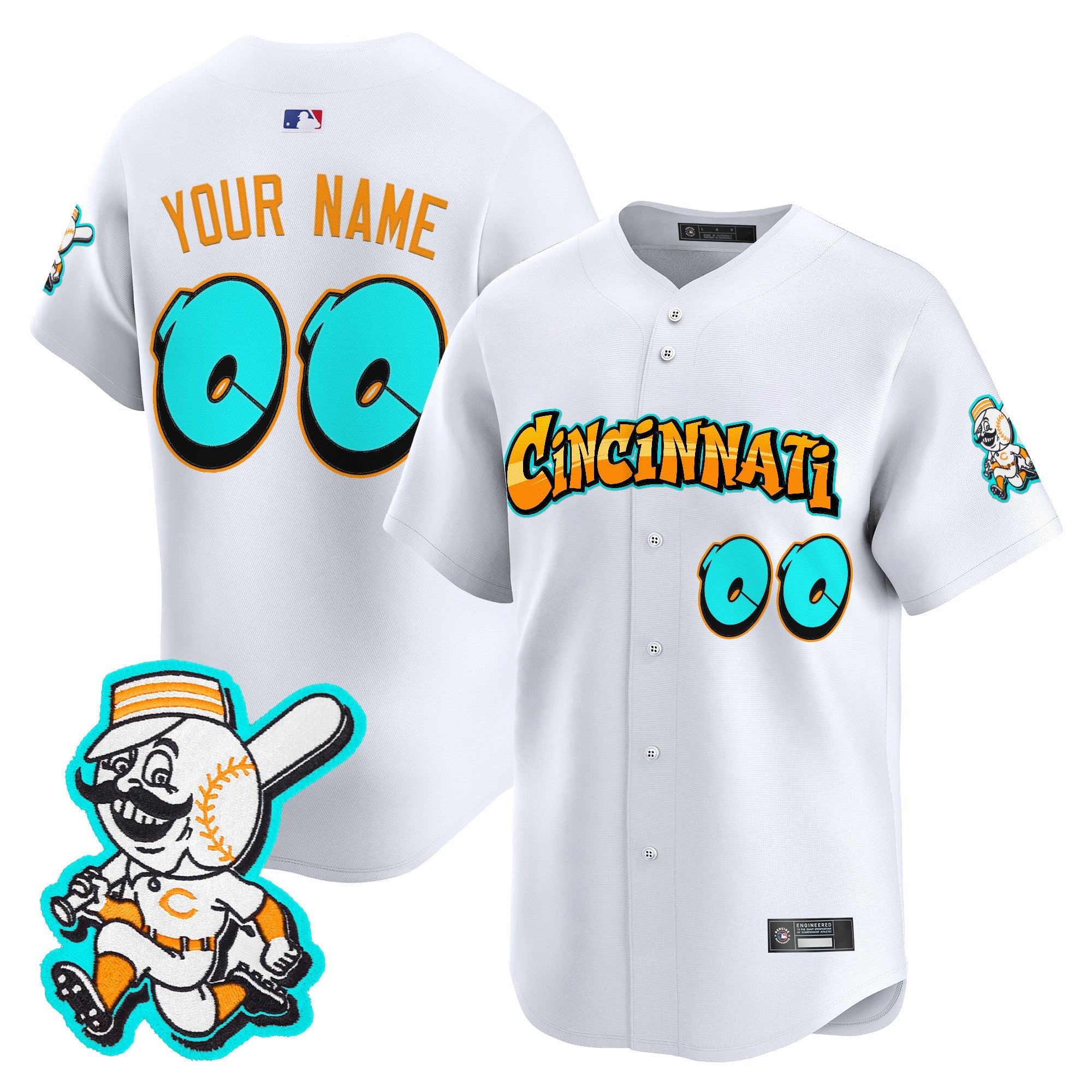 Cincinnati ‘Graffiti Queen City Edition’ Vapor Premier Limited Custom Jersey