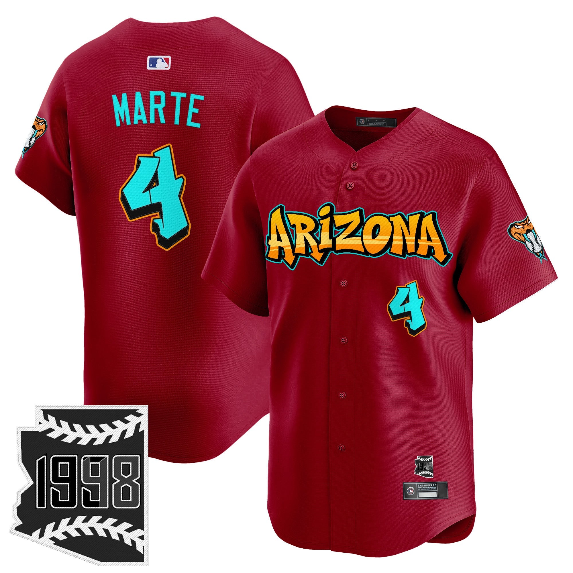 Men’s Arizona ‘Graffiti Desert Ink Edition’ Vapor Premier Limited Jersey