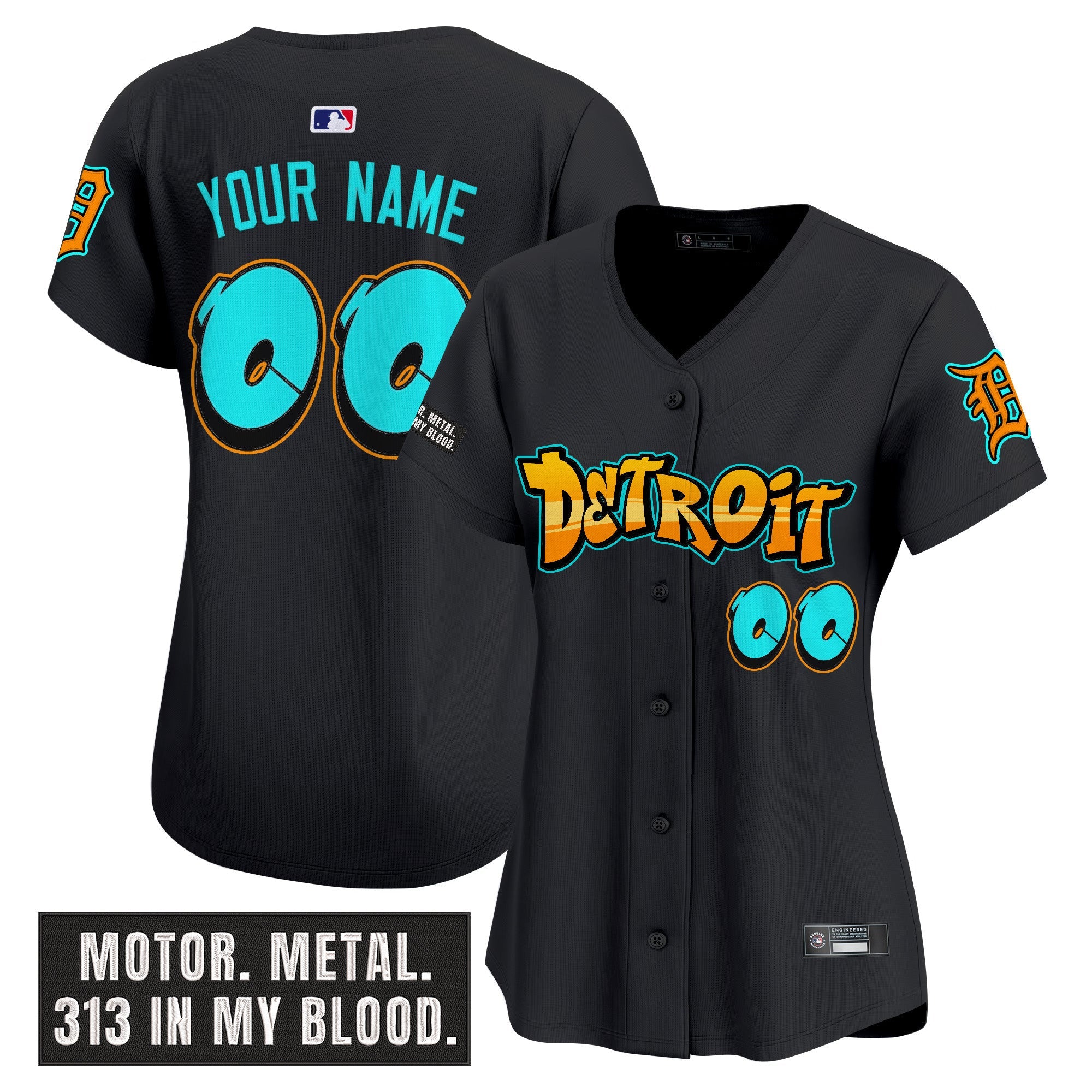 Detroit ‘Graffiti Motor City Edition’ Vapor Premier Limited Custom Jersey