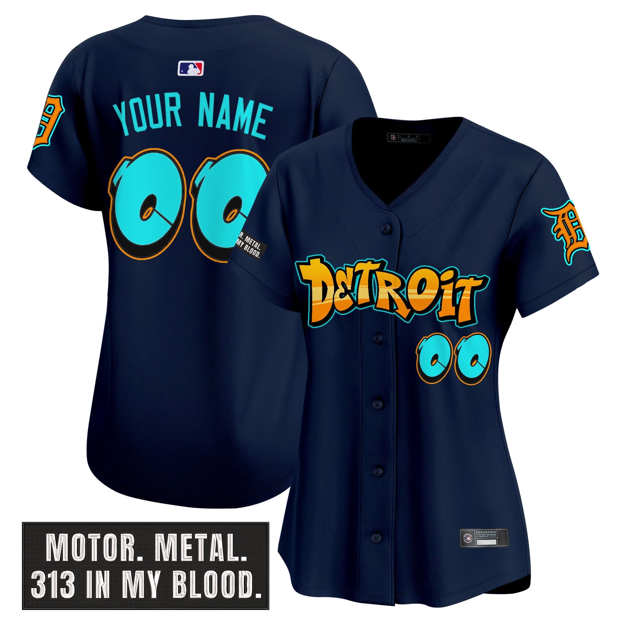Detroit ‘Graffiti Motor City Edition’ Vapor Premier Limited Custom Jersey