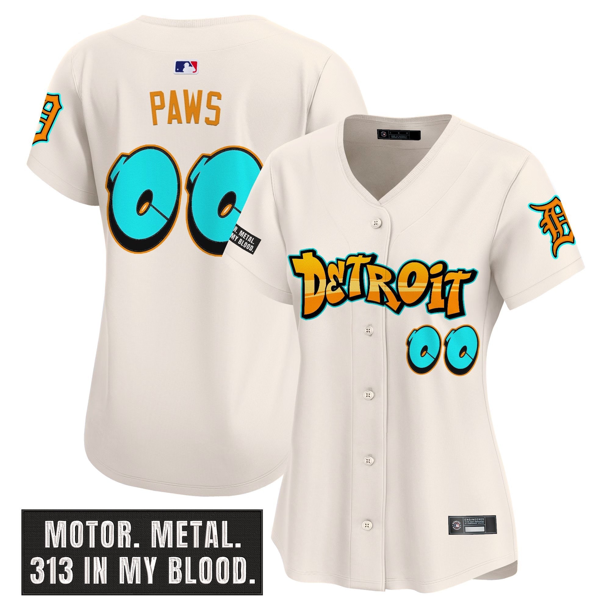Women’s Detroit ‘Graffiti Motor City Edition’ Vapor Premier Limited Jersey