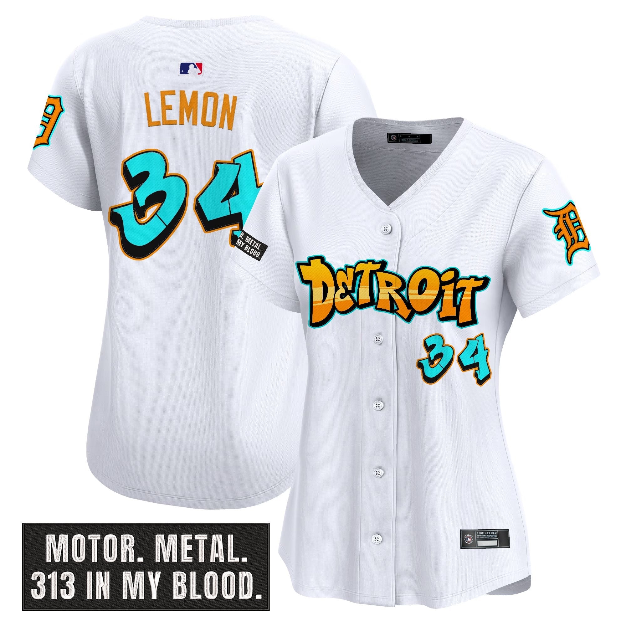 Women’s Detroit ‘Graffiti Motor City Edition’ Vapor Premier Limited Jersey