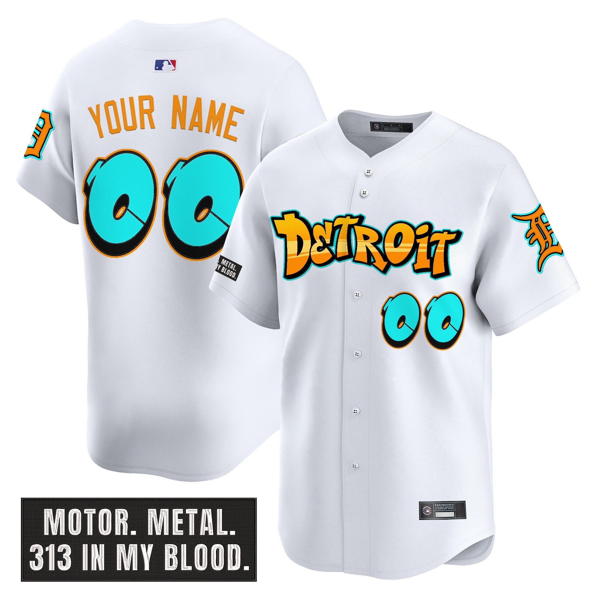 Detroit ‘Graffiti Motor City Edition’ Vapor Premier Limited Custom Jersey
