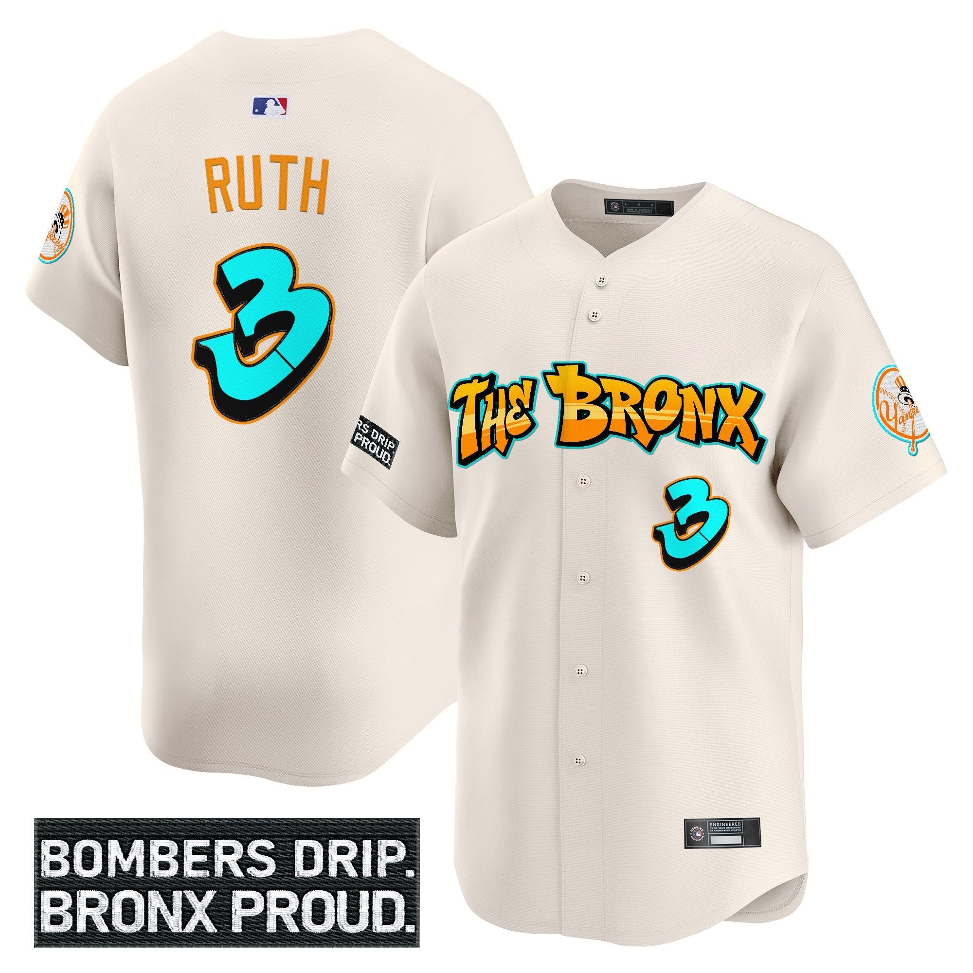 Men’s ‘Graffiti Bronx Bombers Edition’ Vapor Premier Limited Jersey
