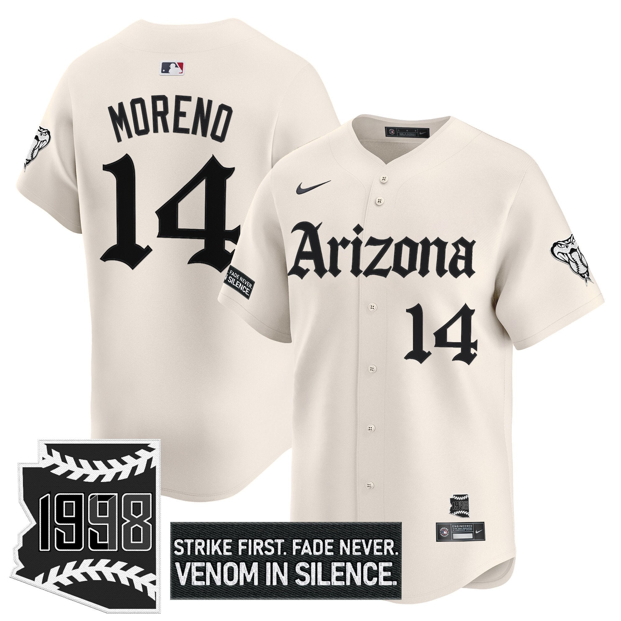 Men’s Arizona ‘Gothic Desert Fang Edition’ Vapor Premier Limited Jersey