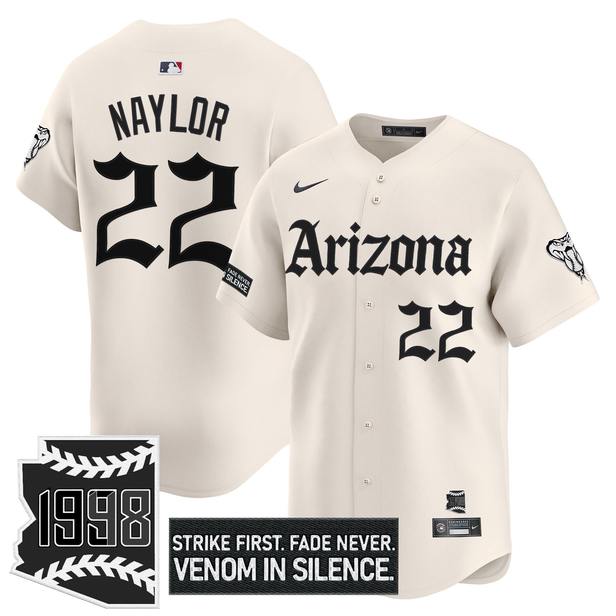 Men’s Arizona ‘Gothic Desert Fang Edition’ Vapor Premier Limited Jersey
