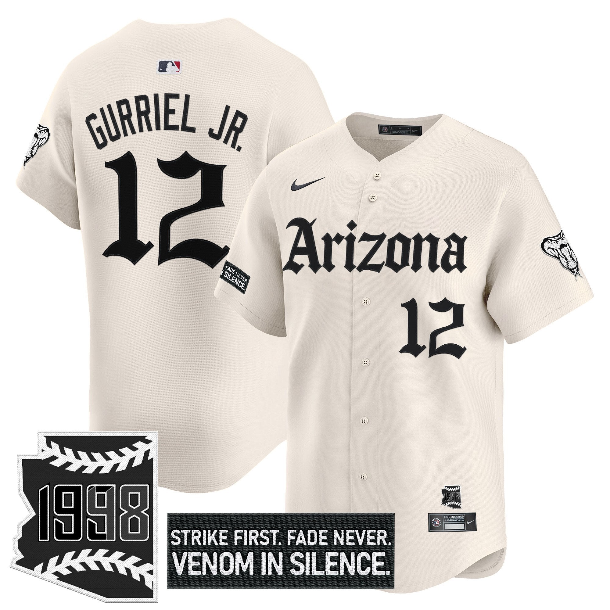 Men’s Arizona ‘Gothic Desert Fang Edition’ Vapor Premier Limited Jersey