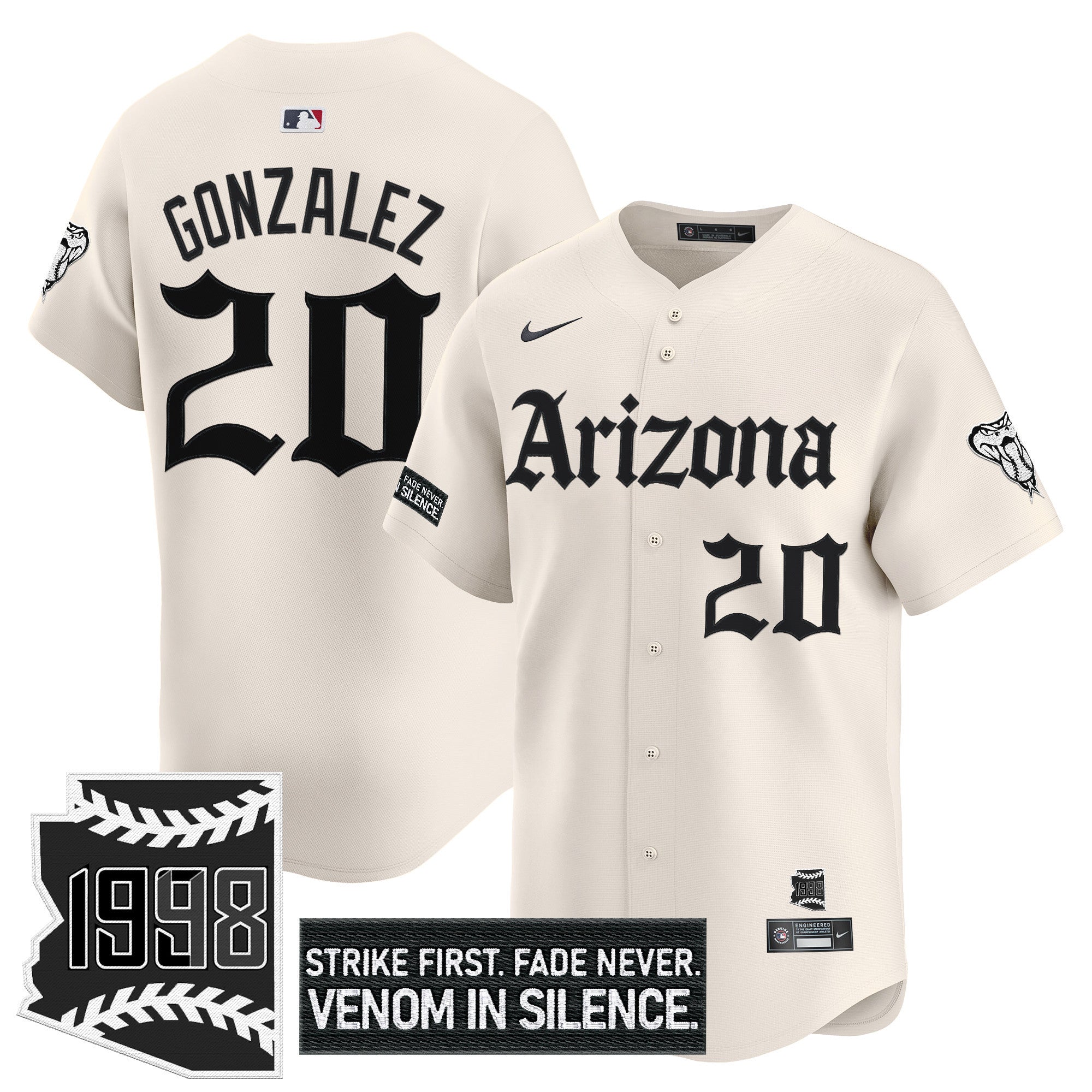 Men’s Arizona ‘Gothic Desert Fang Edition’ Vapor Premier Limited Jersey