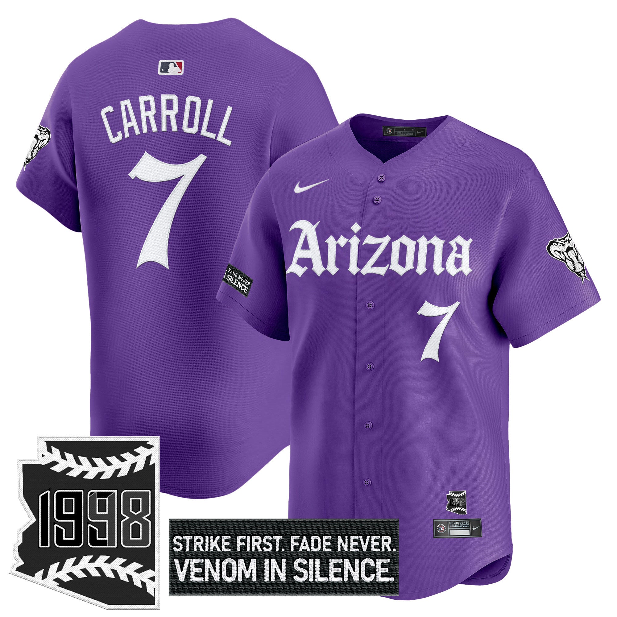 Men’s Arizona ‘Gothic Desert Fang Edition’ Vapor Premier Limited Jersey