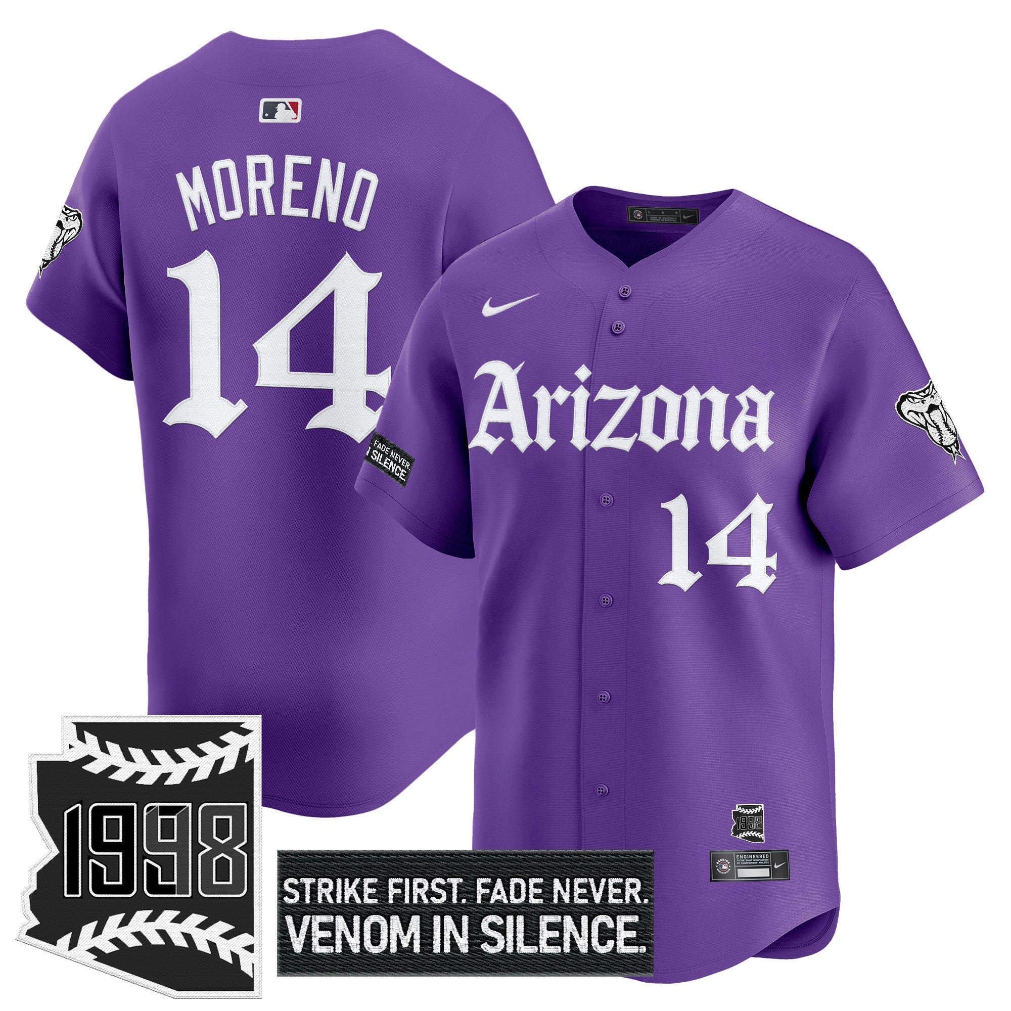 Men’s Arizona ‘Gothic Desert Fang Edition’ Vapor Premier Limited Jersey
