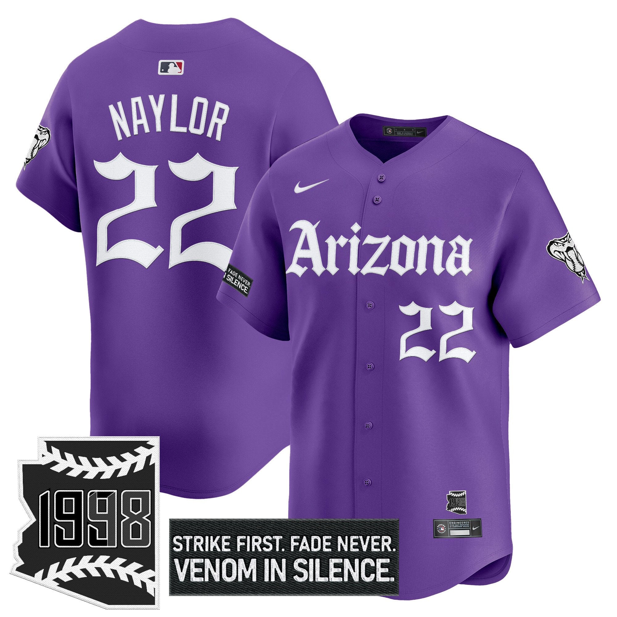 Men’s Arizona ‘Gothic Desert Fang Edition’ Vapor Premier Limited Jersey
