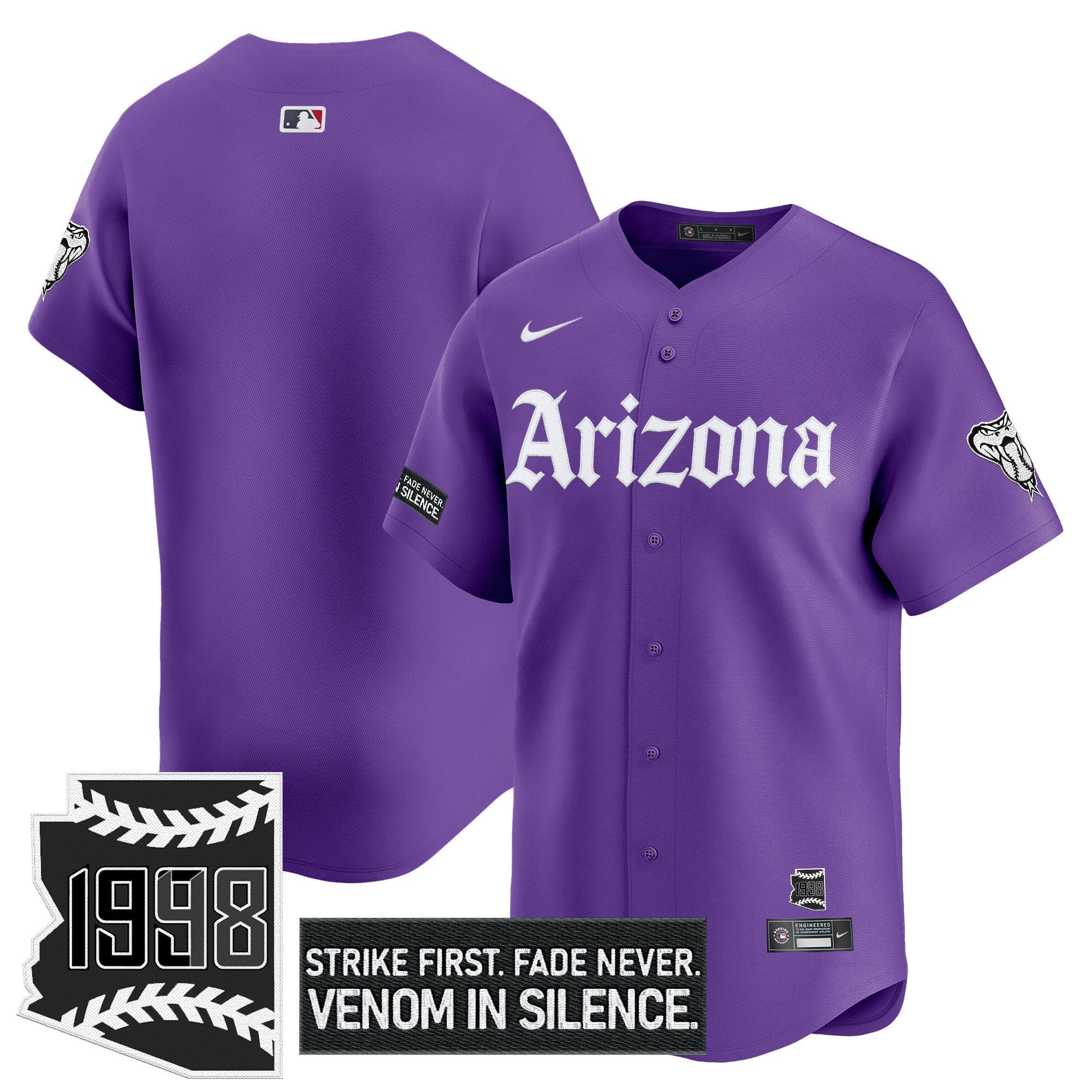 Men’s Arizona ‘Gothic Desert Fang Edition’ Vapor Premier Limited Jersey