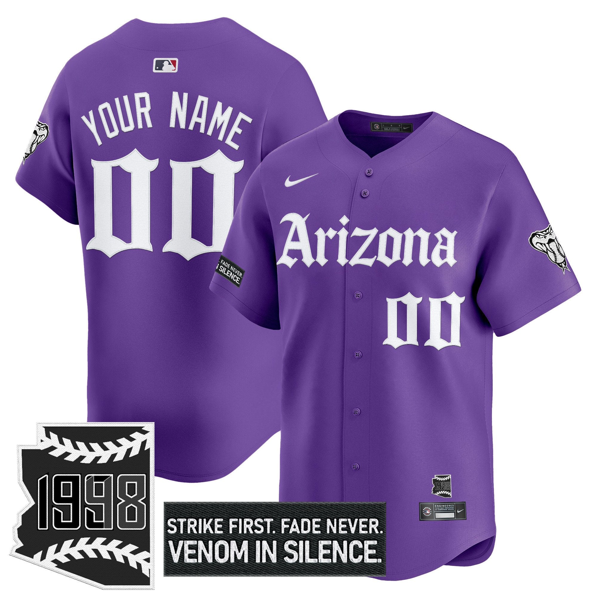 Arizona ‘Gothic Desert Fang Edition’ Vapor Premier Limited Custom Jersey