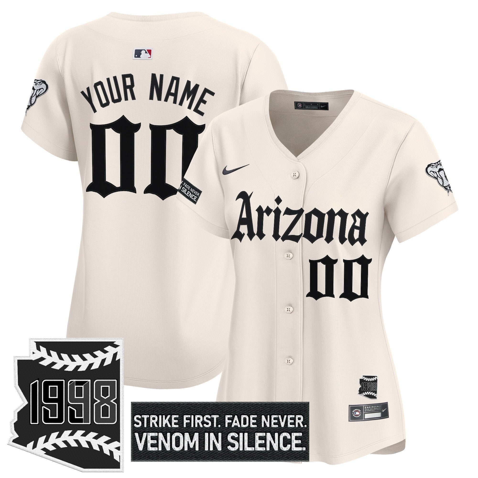 Arizona ‘Gothic Desert Fang Edition’ Vapor Premier Limited Custom Jersey