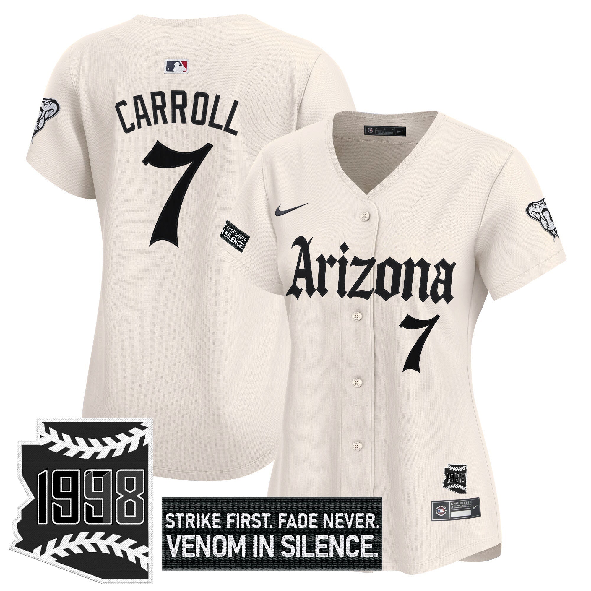 Women’s Arizona ‘Gothic Desert Fang Edition’ Vapor Premier Limited Jersey