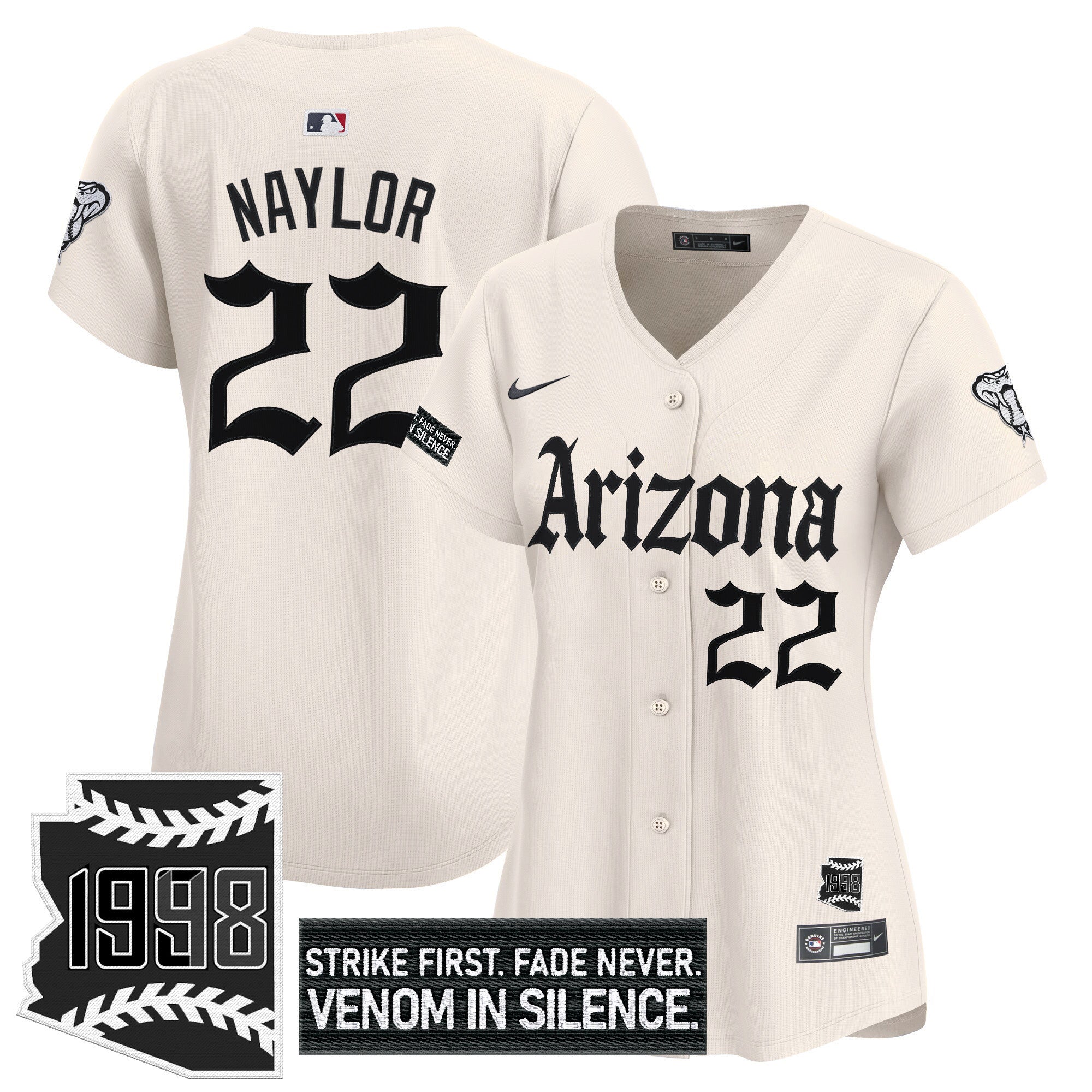 Women’s Arizona ‘Gothic Desert Fang Edition’ Vapor Premier Limited Jersey