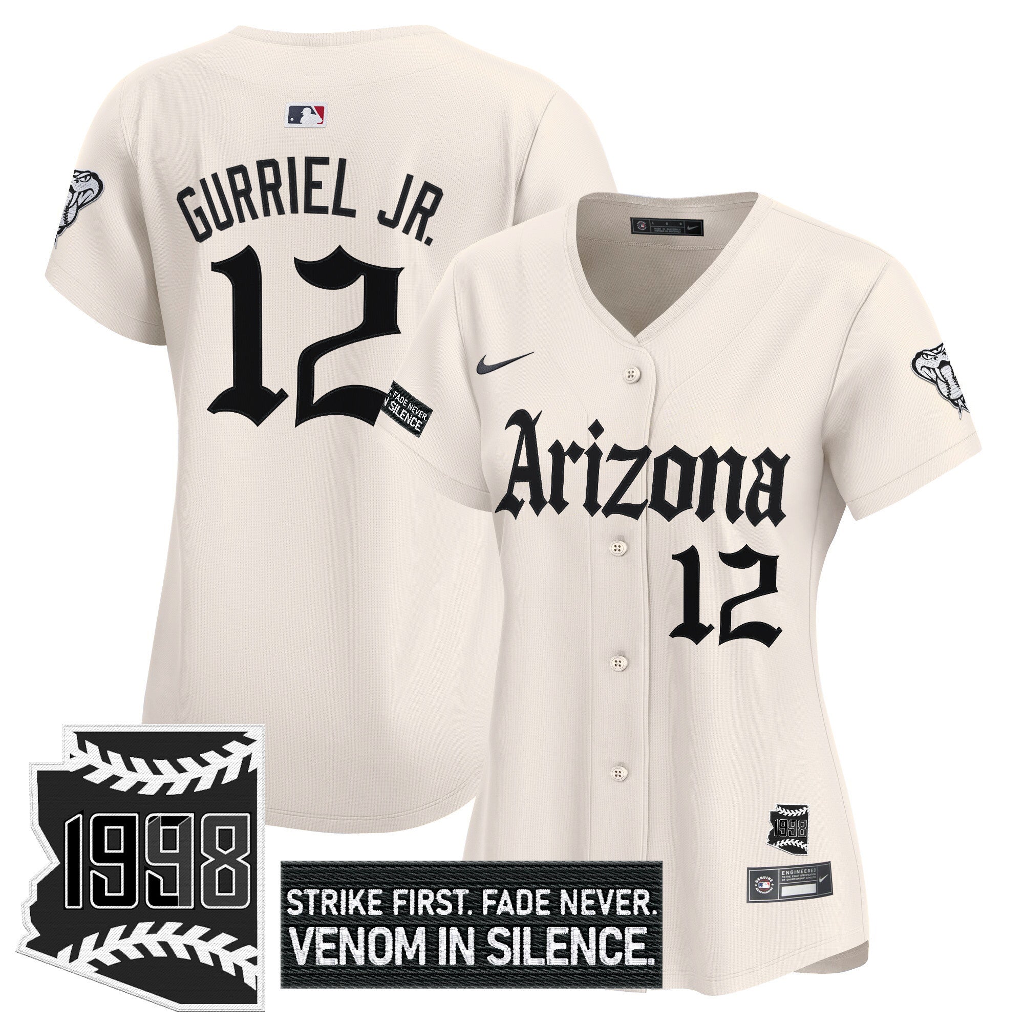 Women’s Arizona ‘Gothic Desert Fang Edition’ Vapor Premier Limited Jersey