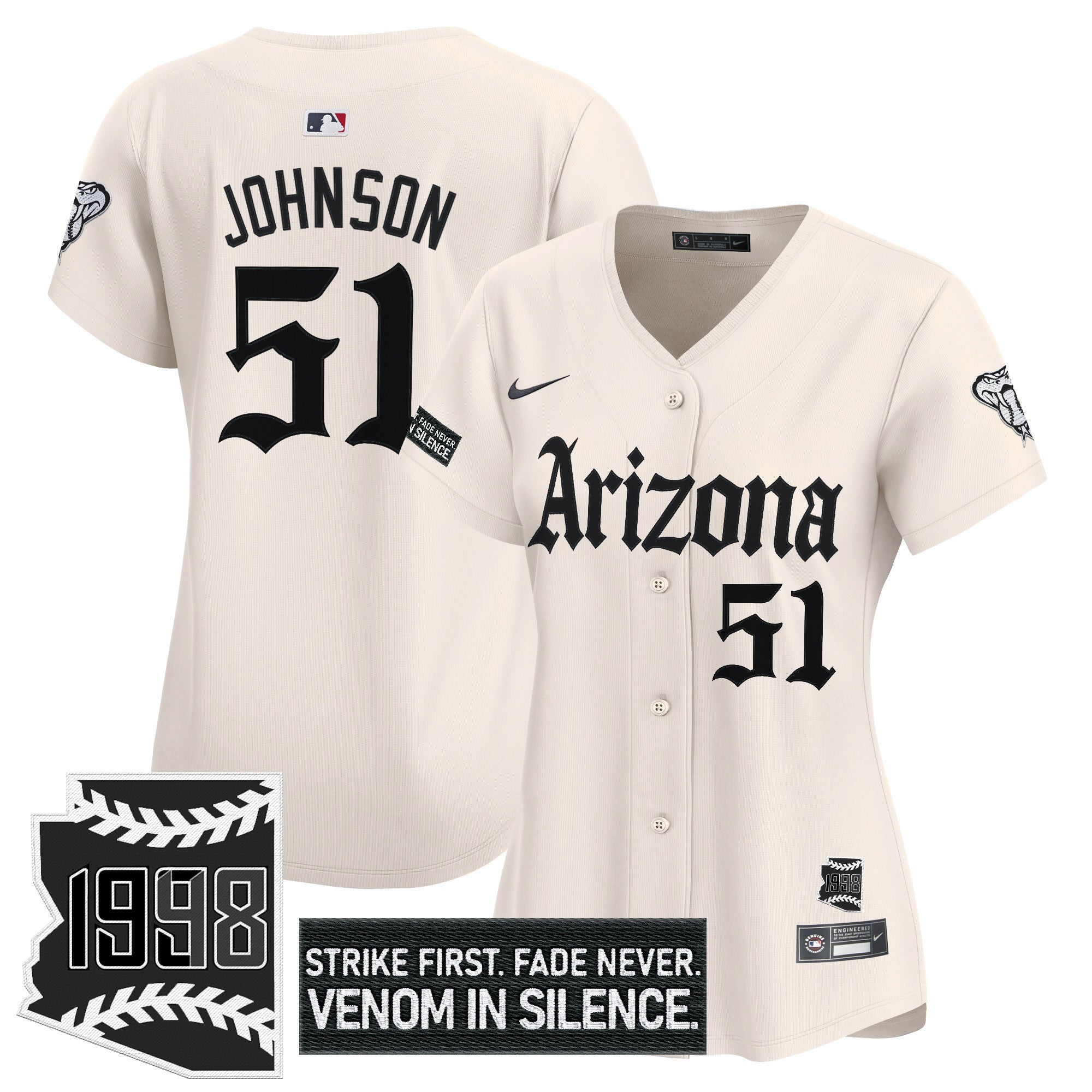 Women’s Arizona ‘Gothic Desert Fang Edition’ Vapor Premier Limited Jersey