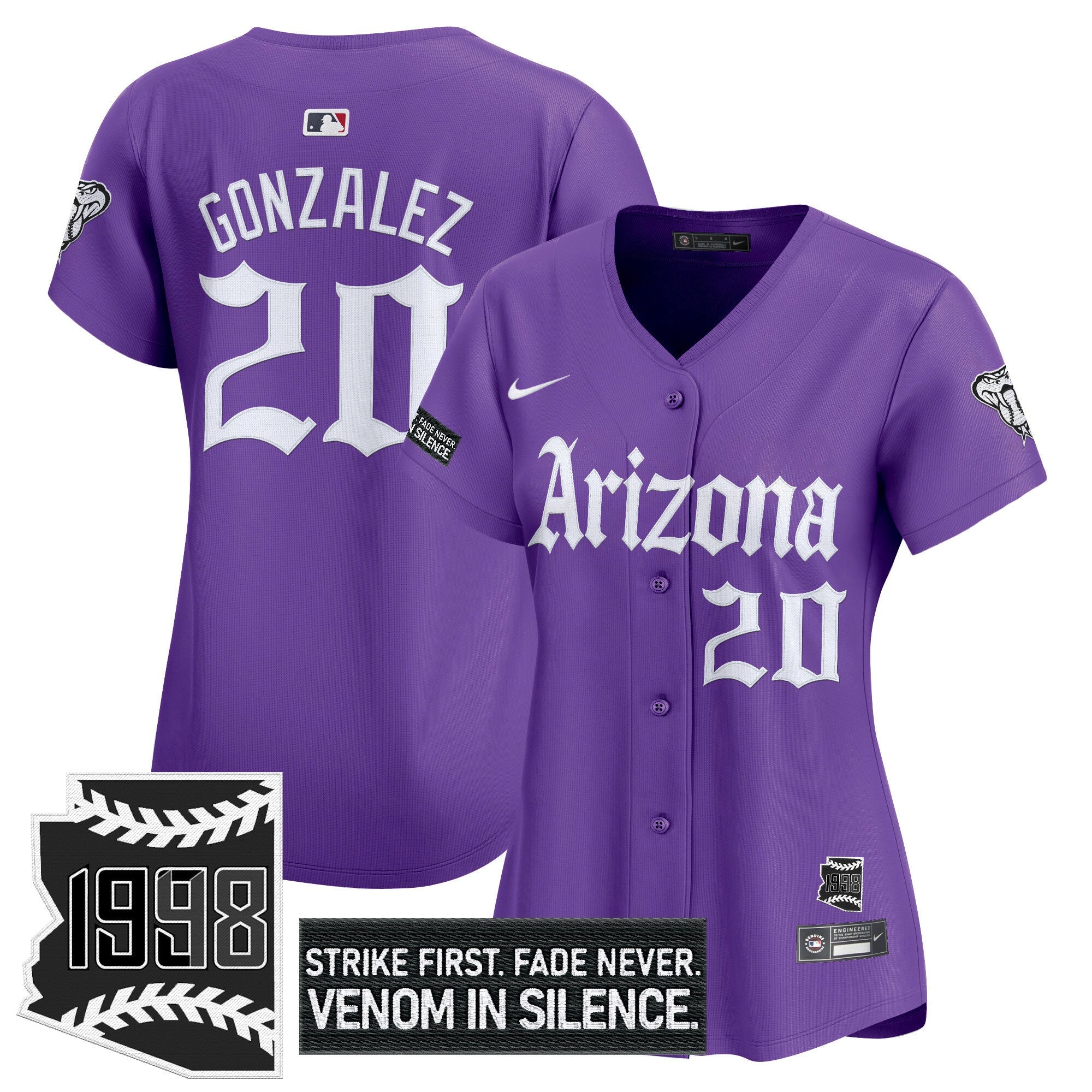 Women’s Arizona ‘Gothic Desert Fang Edition’ Vapor Premier Limited Jersey